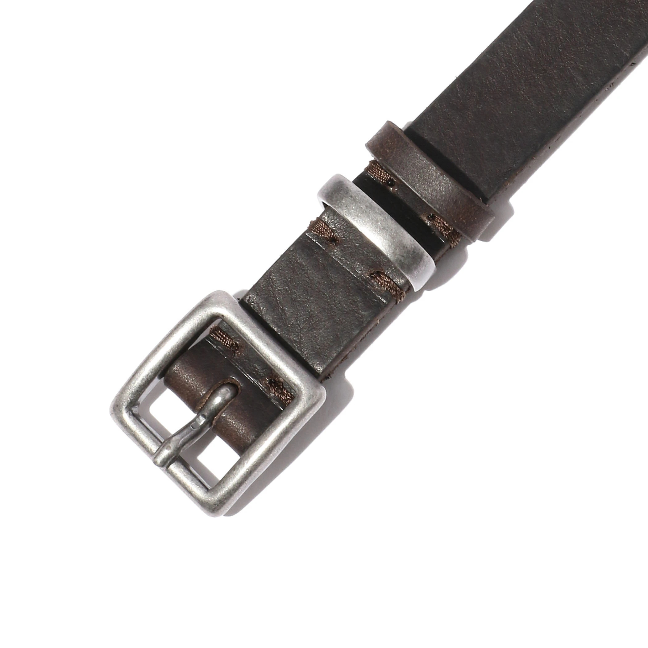 Basic BLK Leather Belt     W77-89