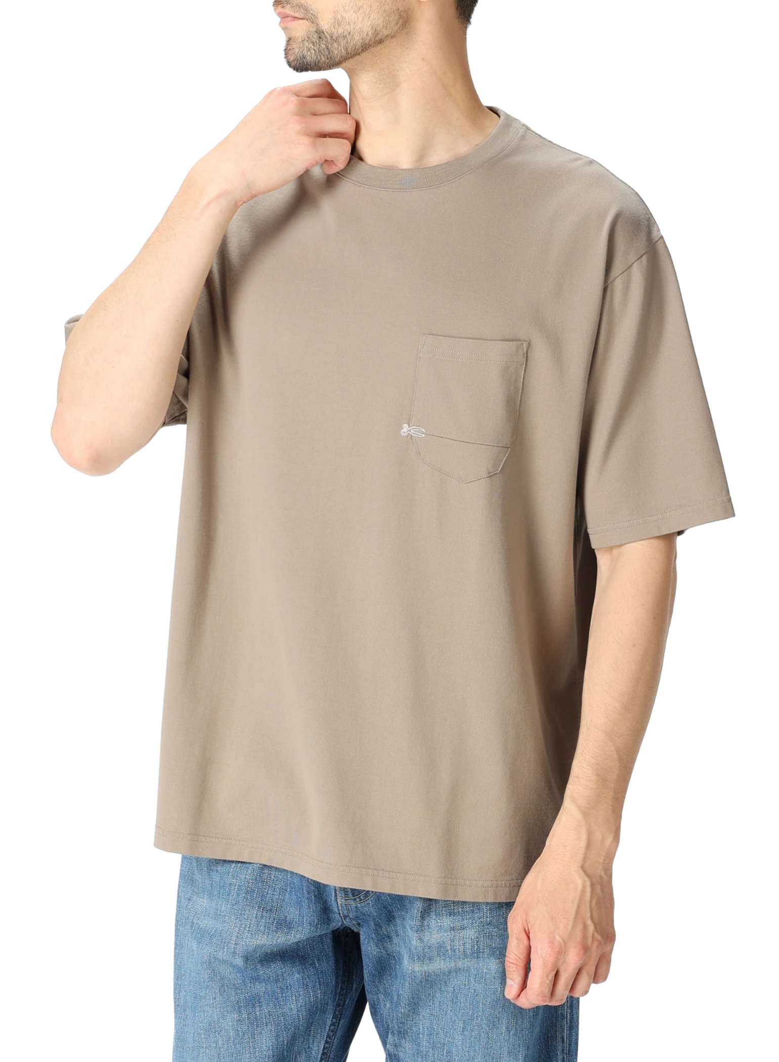 M　ネイビー　DENHAM x WDS POCKET TEE　新品　ポケT