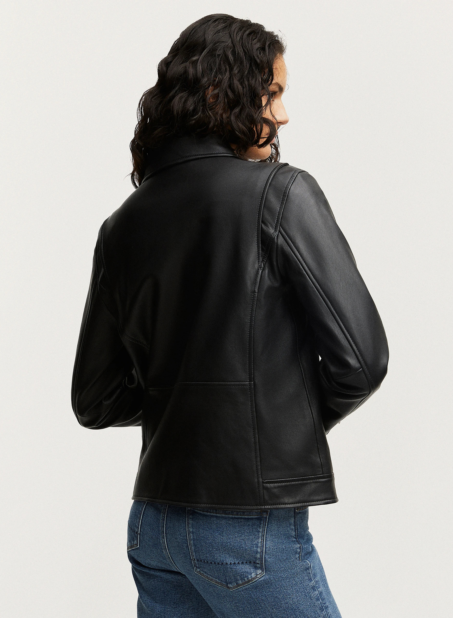 DENHAM(デンハム) |ABBERLY BIKER JACKET SOL