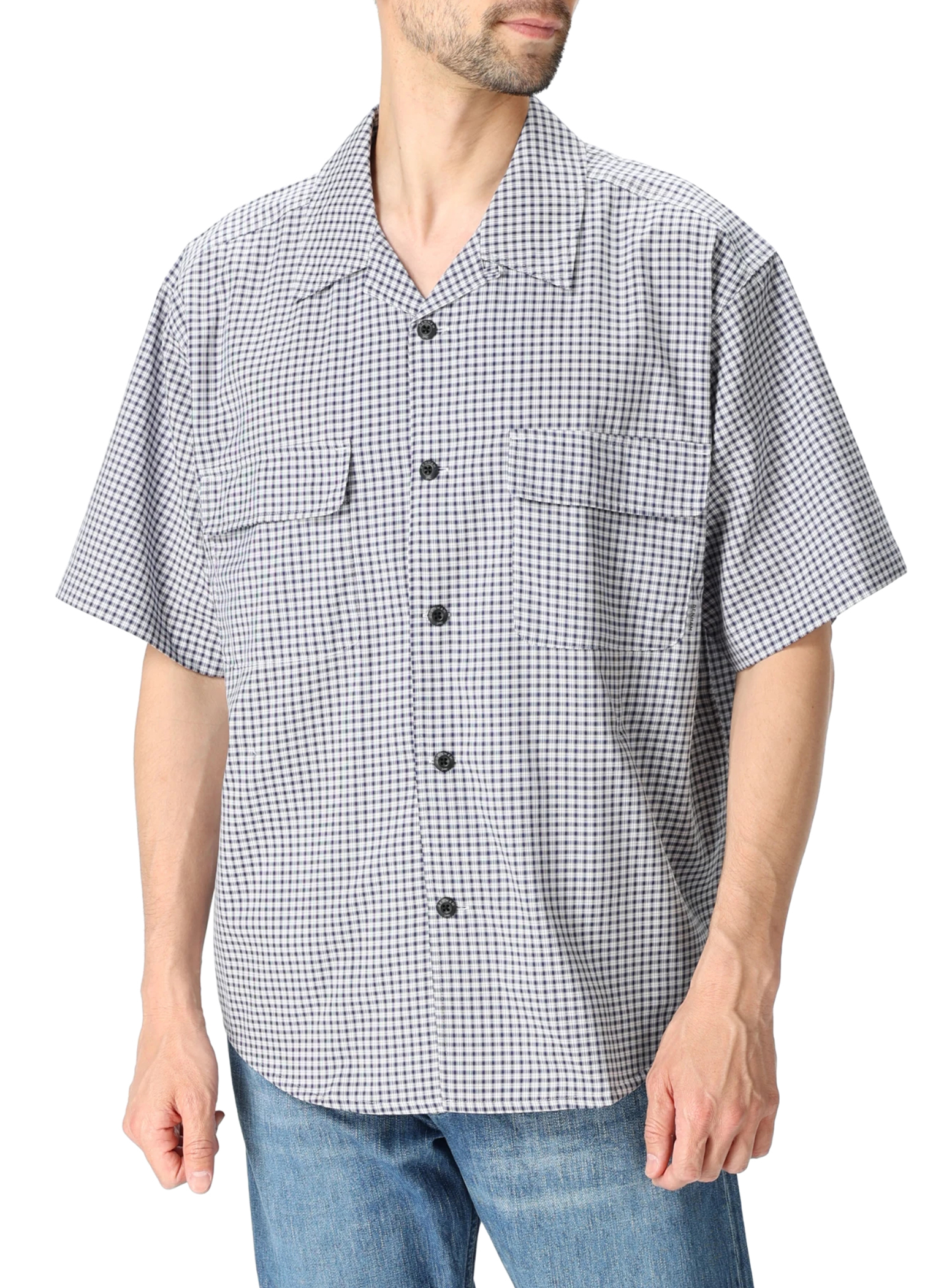 2枚で送料無料 デンハム DENHAM CITY SHIRT SS（グレー