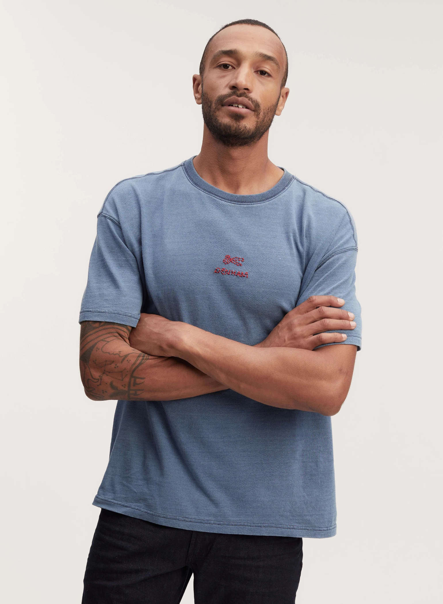 DENHAM(デンハム) |15TH SASHIKO REG TEE IJ