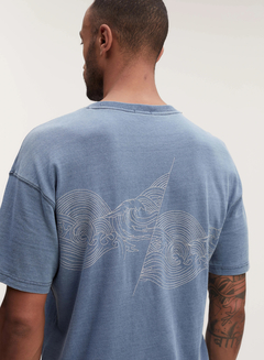 DENHAM(デンハム) |15TH SASHIKO REG TEE IJ