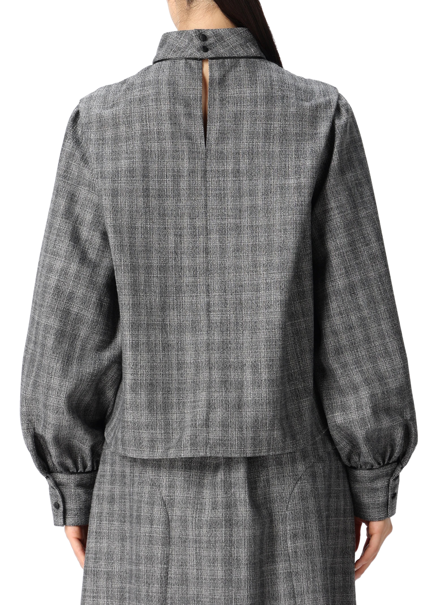 DENHAM(デンハム) |SLEEVE TUCK CHECKED BLOUSE