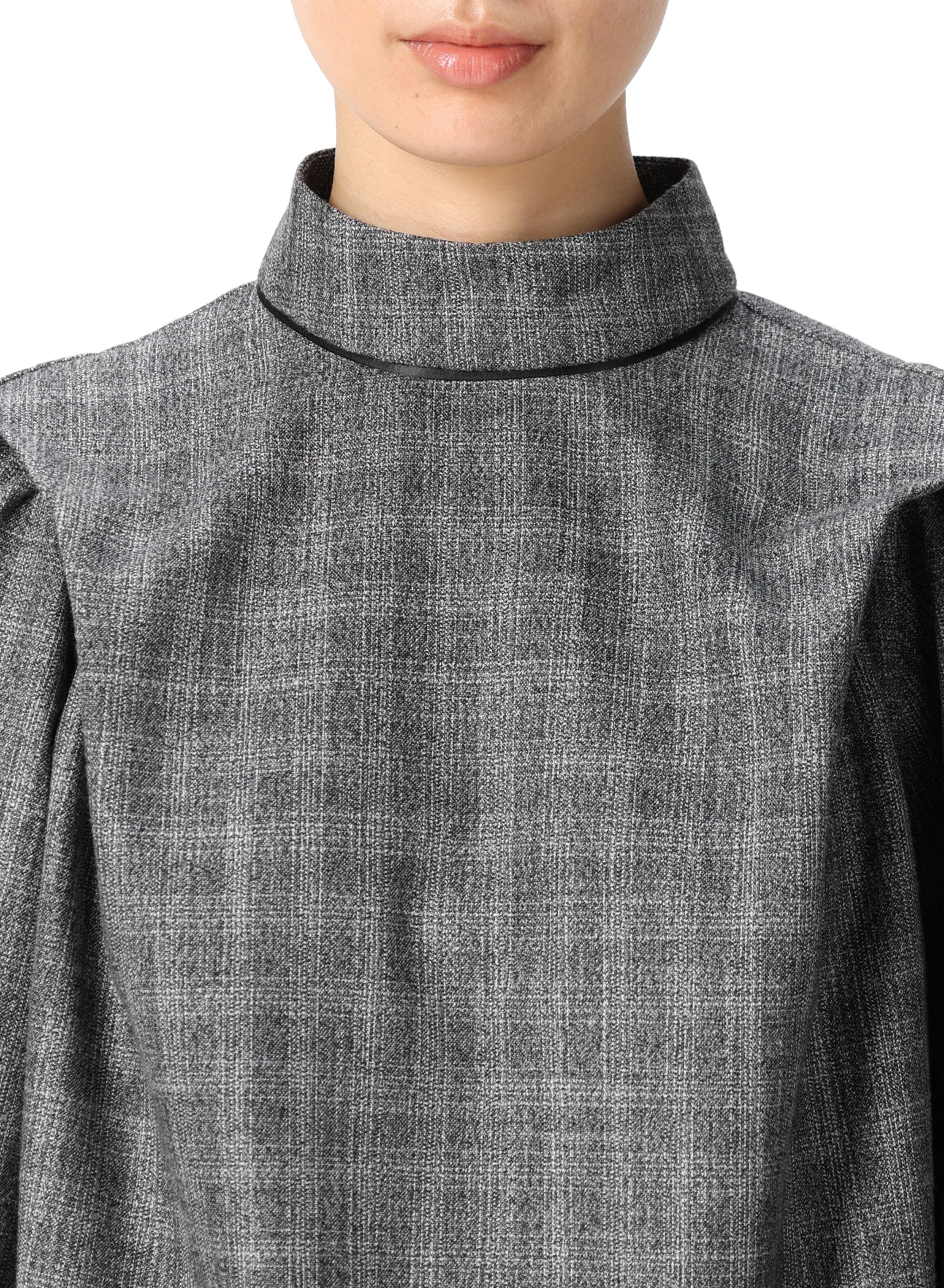 DENHAM(デンハム) |SLEEVE TUCK CHECKED BLOUSE