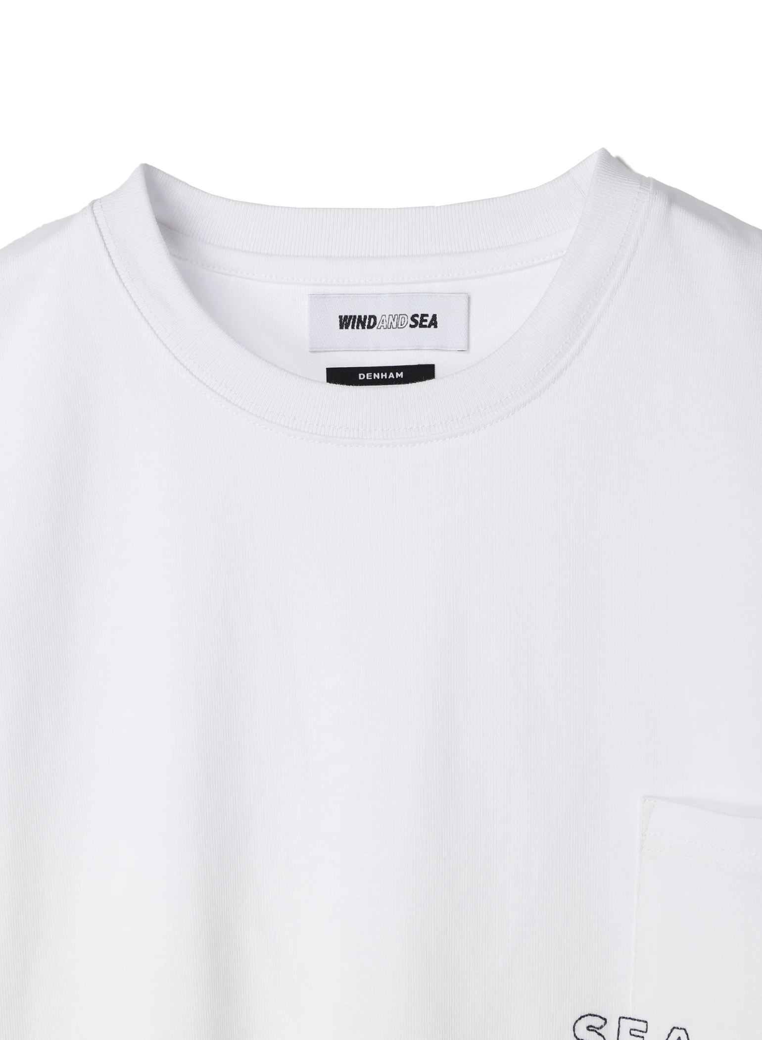 通販新品L　グレー　DENHAM x WDS POCKET TEE　新品　ポケT トップス