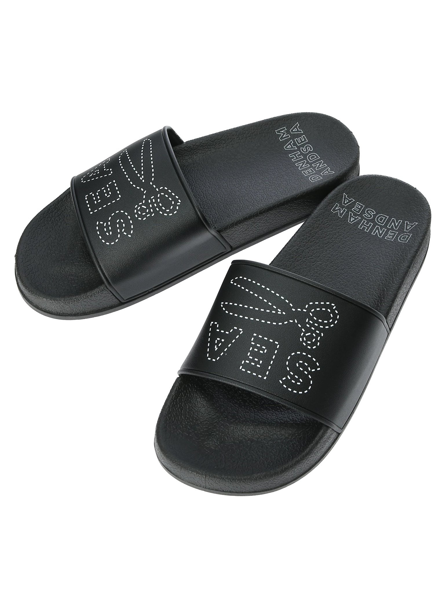 DENHAM x WDS RUBBER SLIDES BLACK 26.0 - サンダル