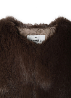 DENHAM(デンハム) |COLLARLESS FUR COAT