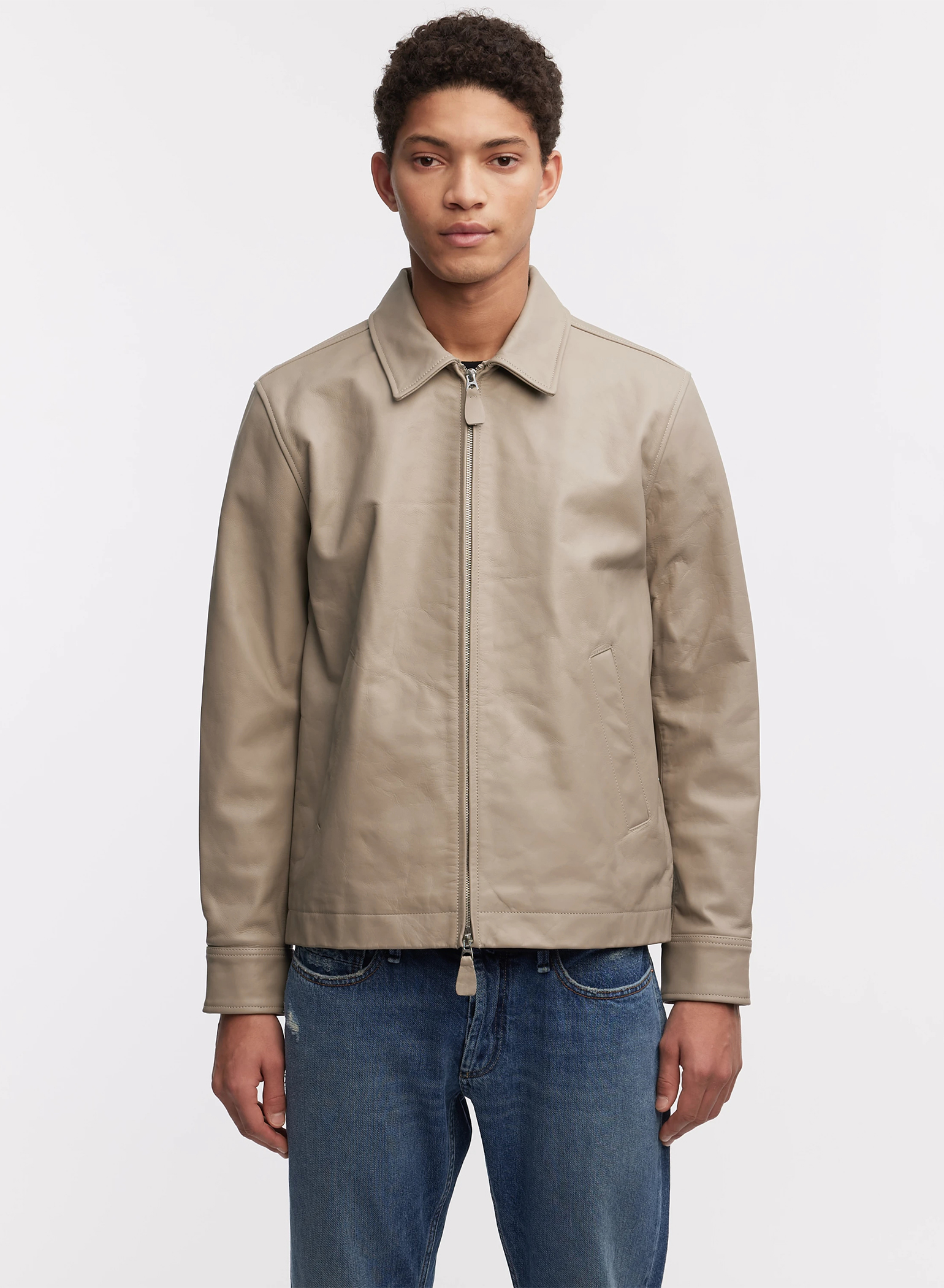 DENHAM(デンハム) |MILES LEATHER JACKET PC