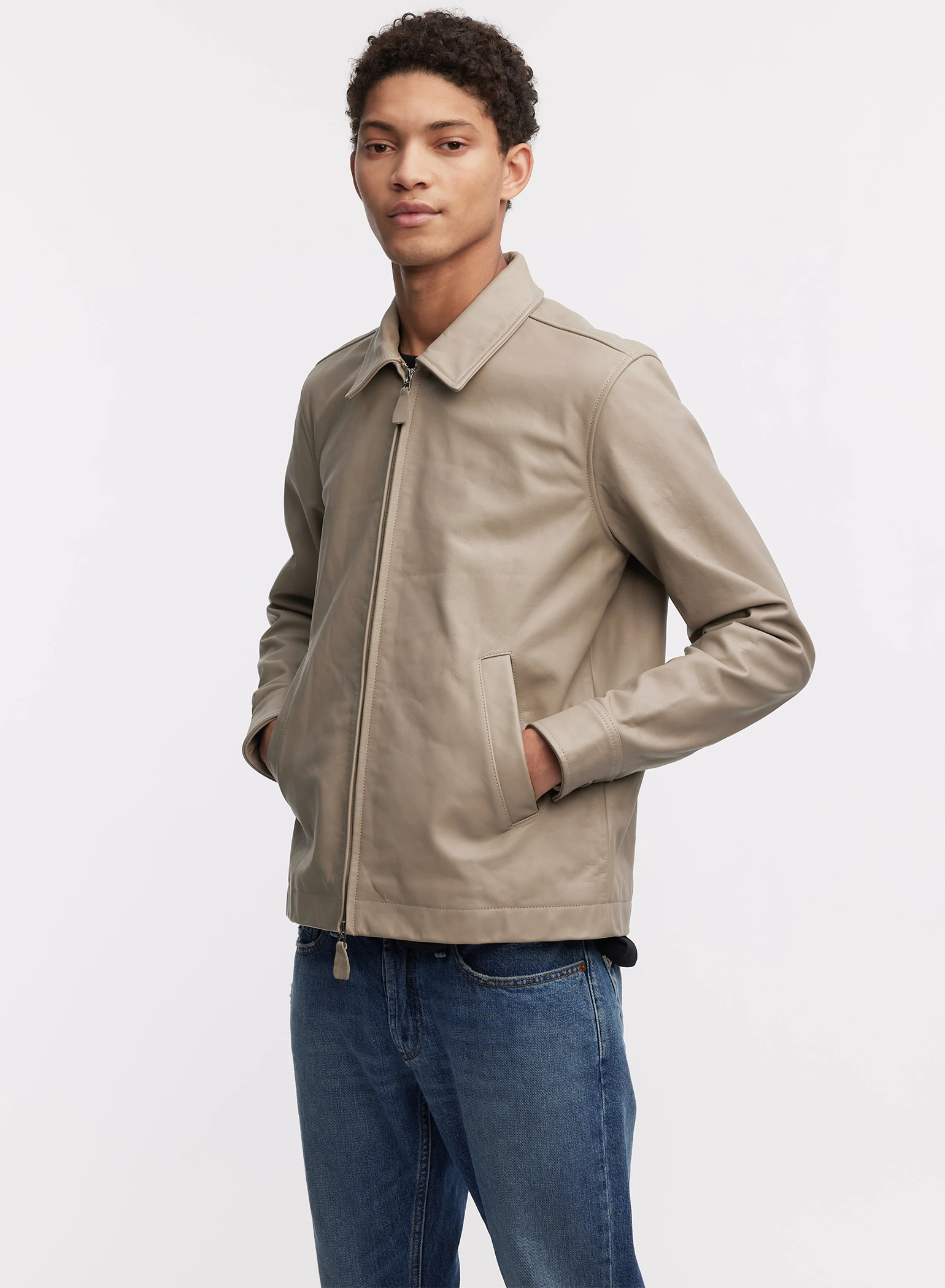 DENHAM(デンハム) |MILES LEATHER JACKET PC