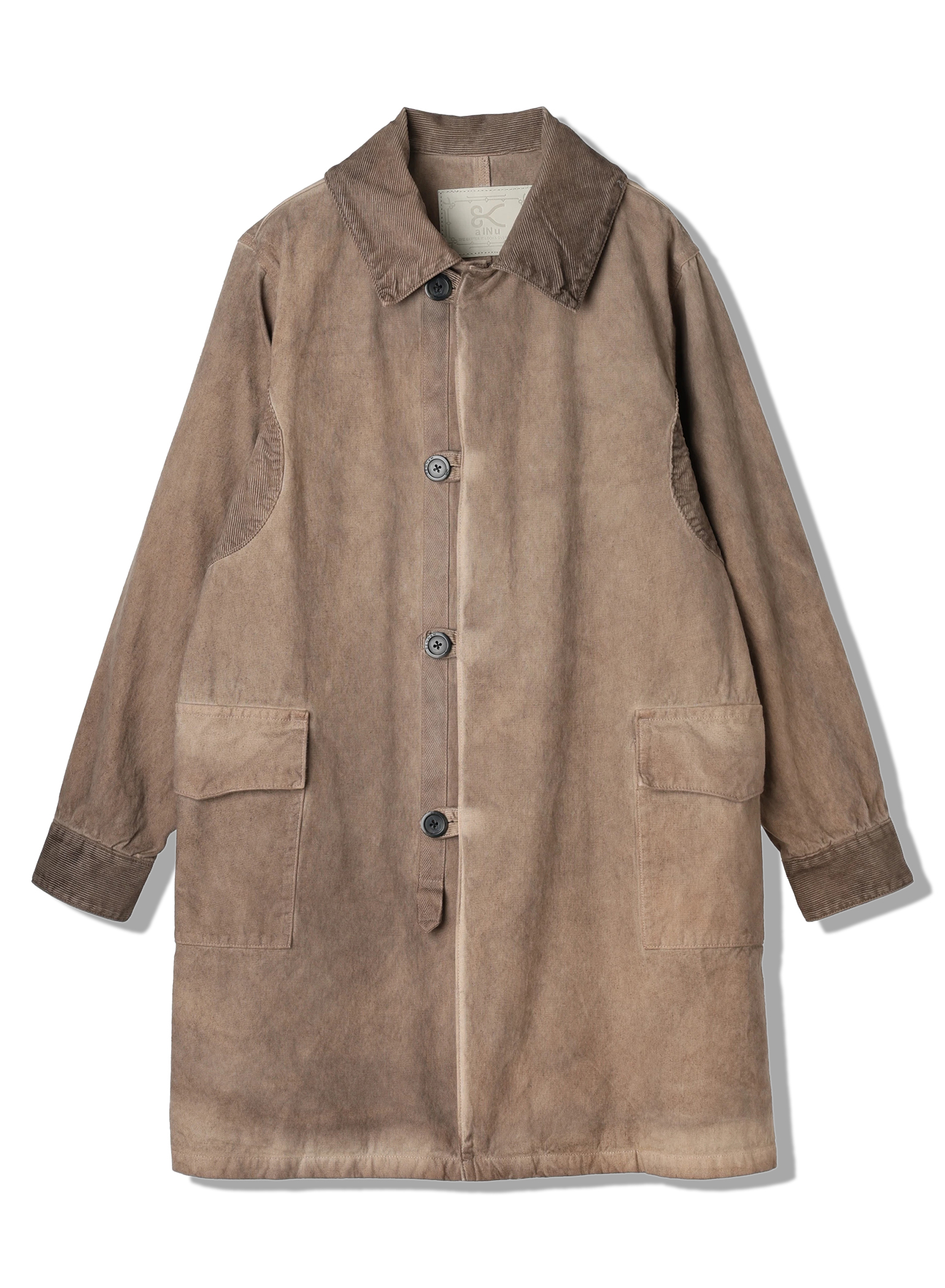 DENHAM デンハム　ステッチ ノーカラージャケット ブルゾン　綿ナイロン DENHAM デンハム ステッチ ノーカラージャケット ブルゾン 綿