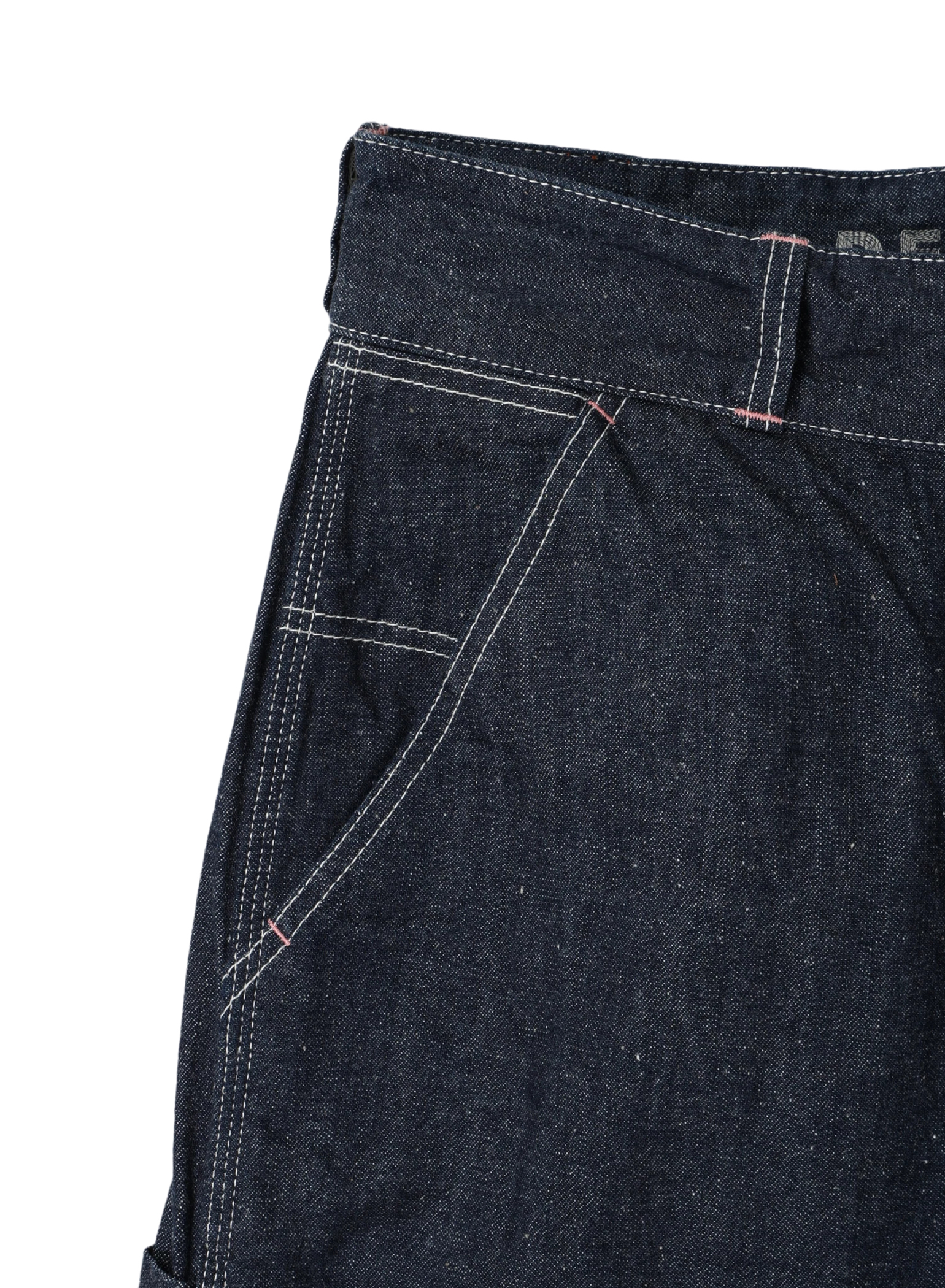 【haag】関税/送料込み 7th) classic pants navy DUNGAREES ワイドペインターパンツ/デニム セットアップ可【ユニ