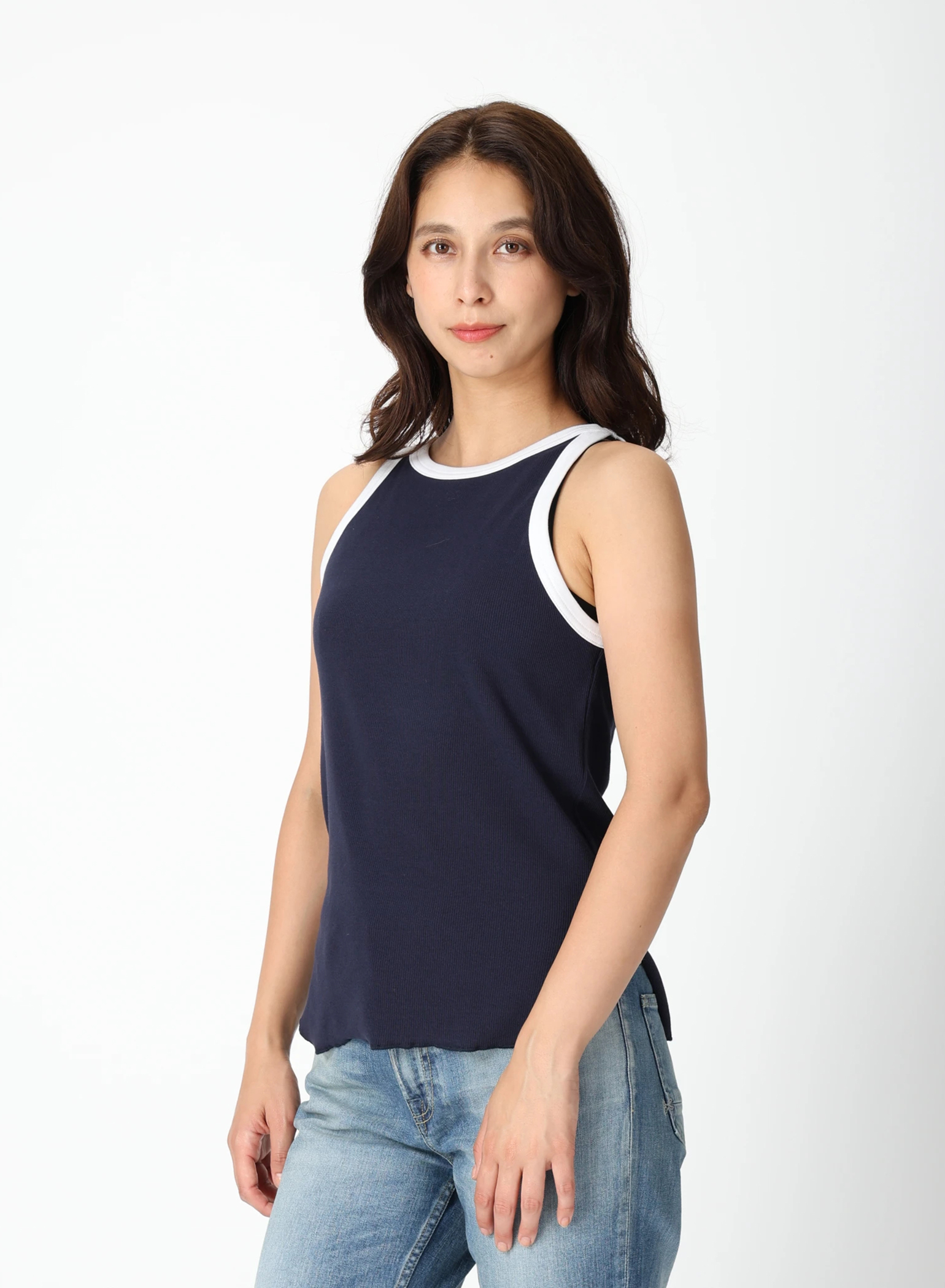 DENHAM(デンハム) |BICOLOR TANK TOP