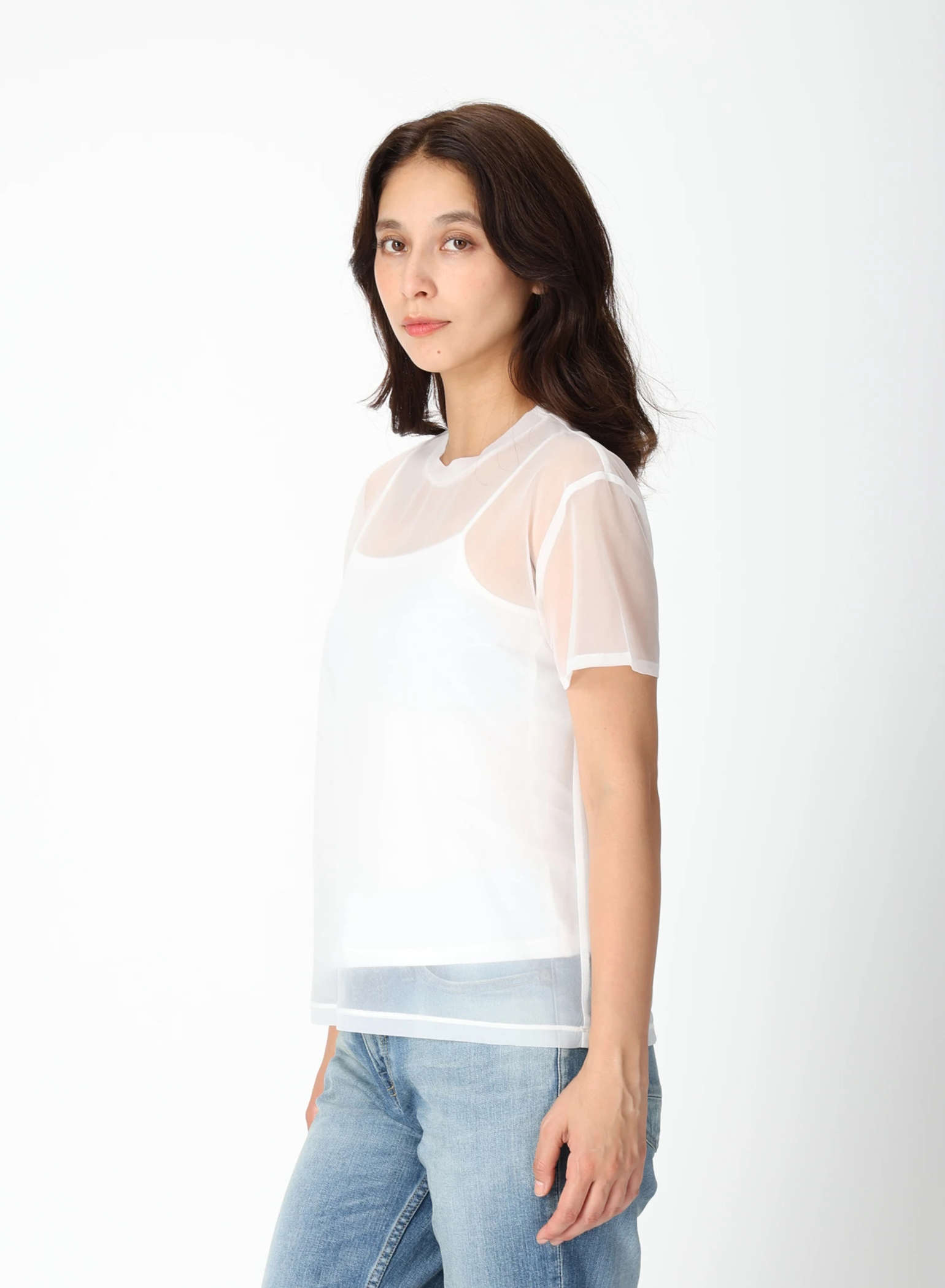 DENHAM(デンハム) |SHEER SS TOP