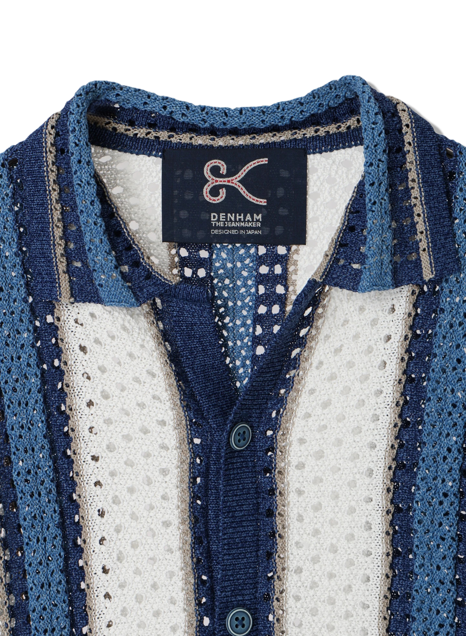 DENHAM(デンハム) |MESH KNIT SHIRT