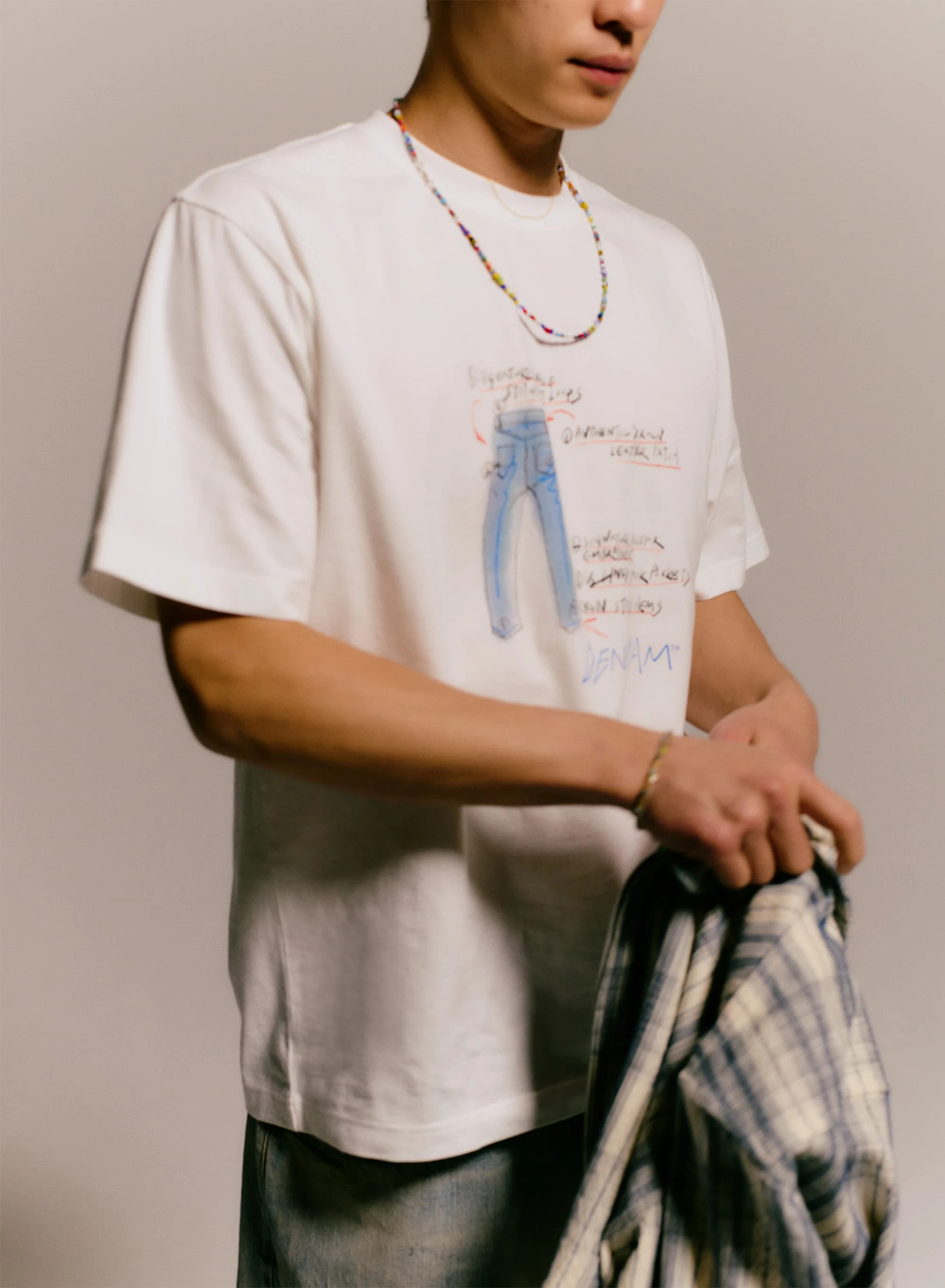 DENHAM デンハム アトリエリザーブ Tシャツ ワッペン プリント L