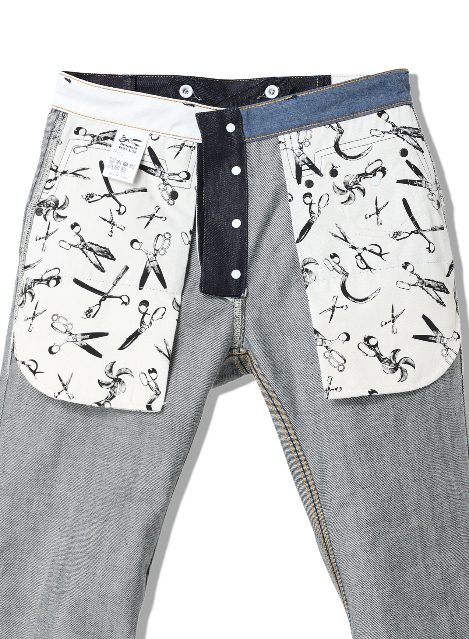 【新品同様】DENHAM X WDS DENIM CROSS BACK W34 CROSS BACK TAPERED PANTS | JapanDenim ENglish