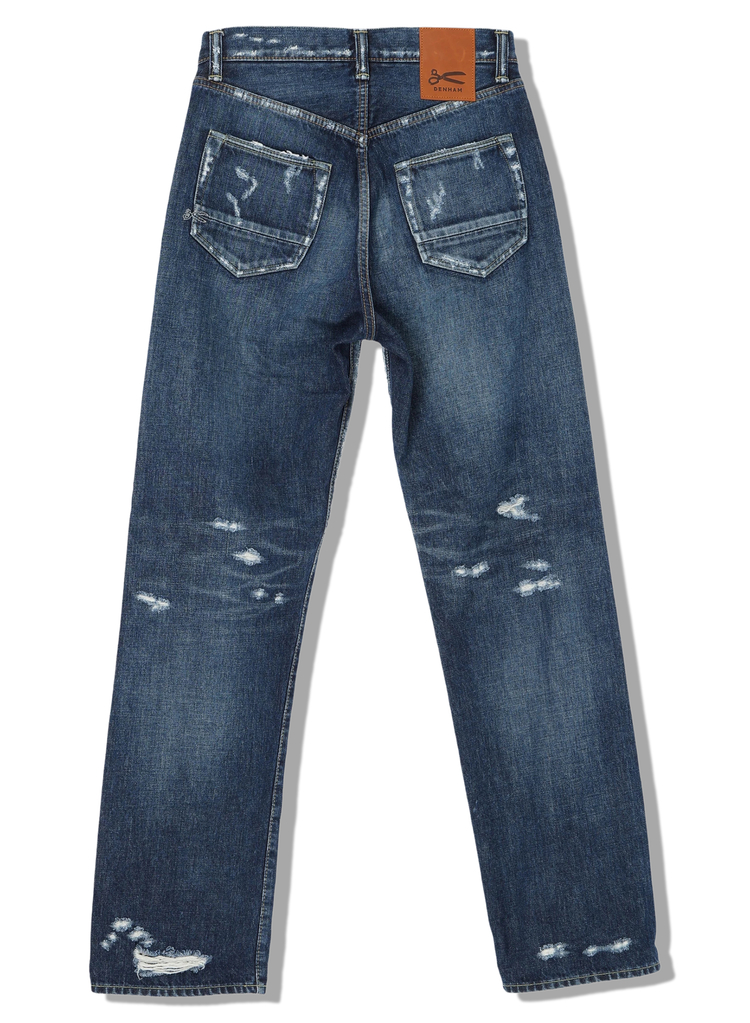 【最終値下げ】noremid デニム ネイビー 裾口に穴、ダメージあり 最終値下げ】noremid デニム ネイビー 裾口に穴、ダメージあり Noremid