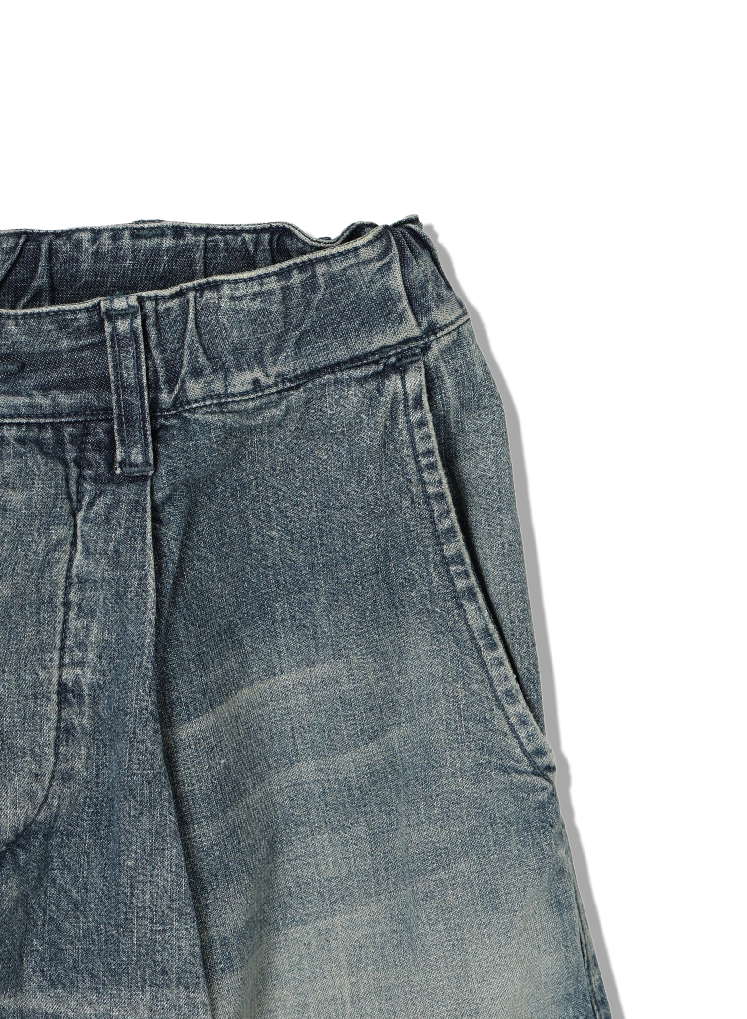 DENHAM(デンハム) |GATHERED DENIM SHORTS MIJ LB