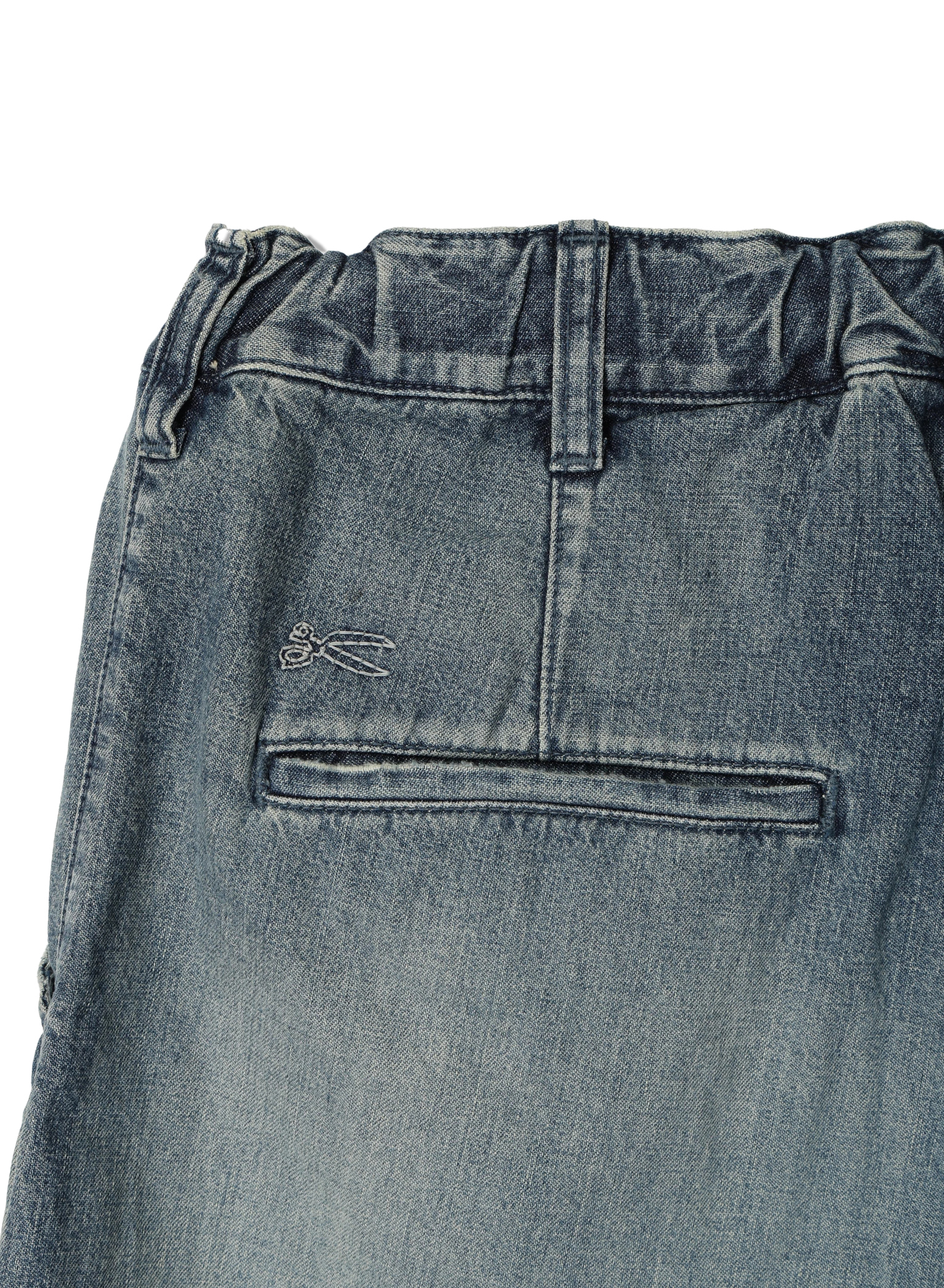 DENHAM(デンハム) |GATHERED DENIM SHORTS MIJ LB