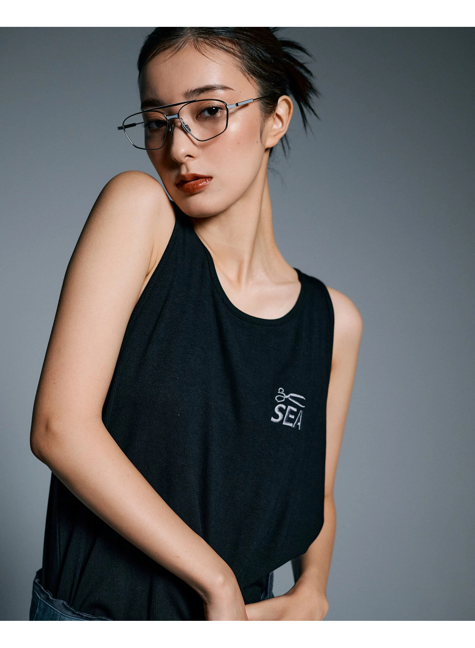 トップス DENHAM x WDS Rib Tank top BLACK DENHAM x WDS Rib Tank top – WIND AND SEA