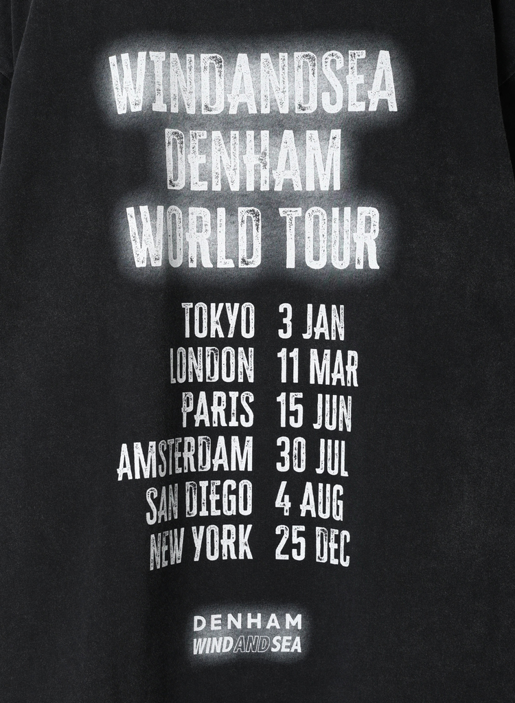 Windandsea WORLD TOUR TEE PARIS BLACK XL WIND AND SEA WORLD TOUR