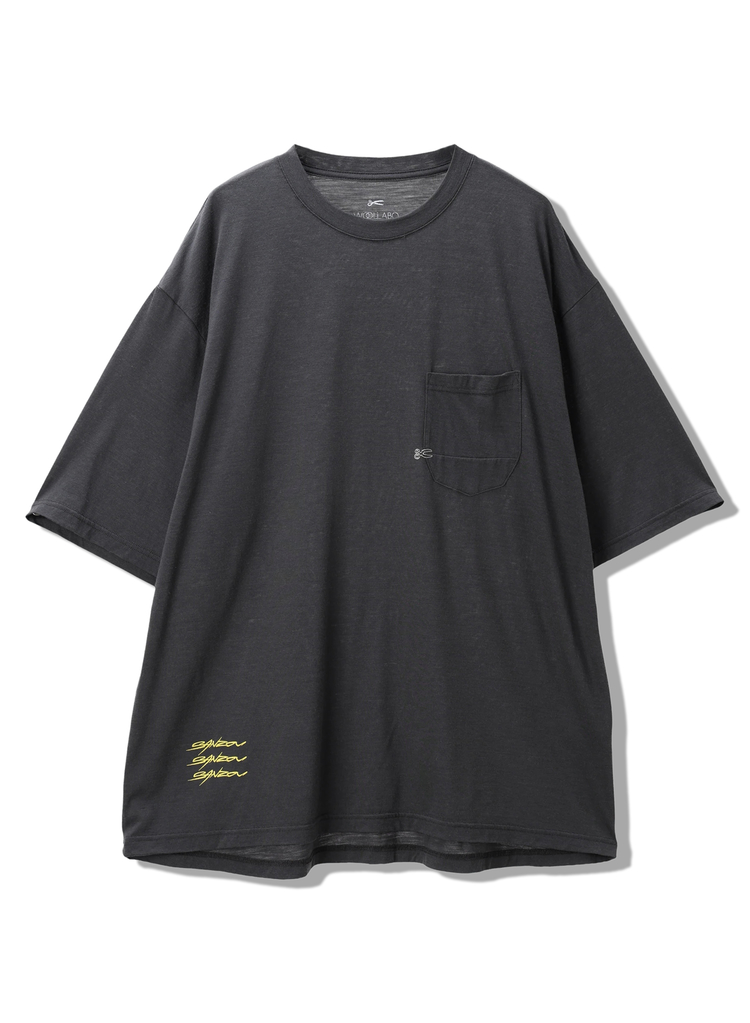 ☆A NOTHING☆ DROP-SHOULDER VELVET TEE 男女兼用 tanakadaisuke/タナカダイスケ】gather neck velour tops