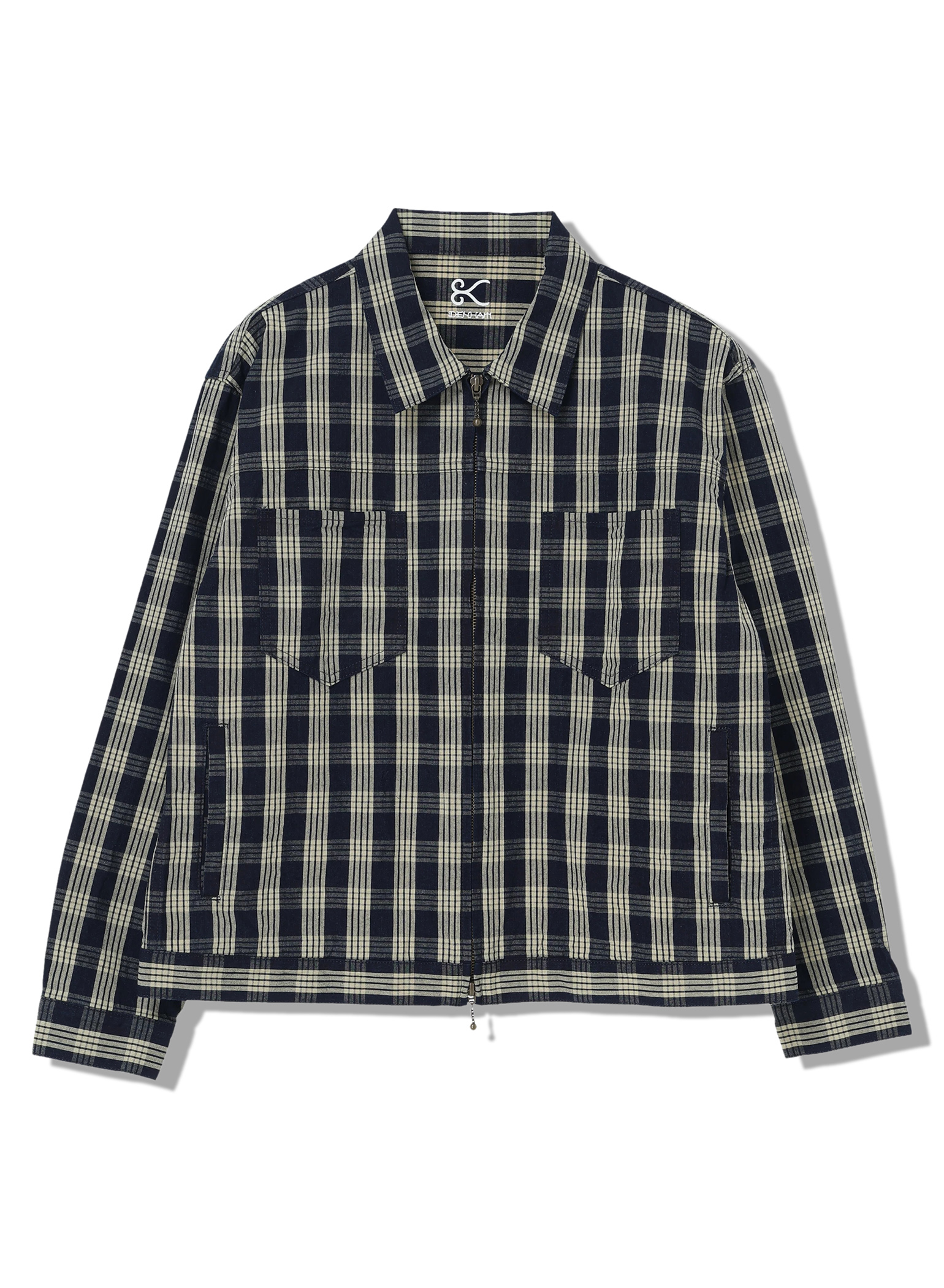 a IN U INDIGO CHECK SHIRT アイテム詳細｜DENHAM（デンハム）日本公式