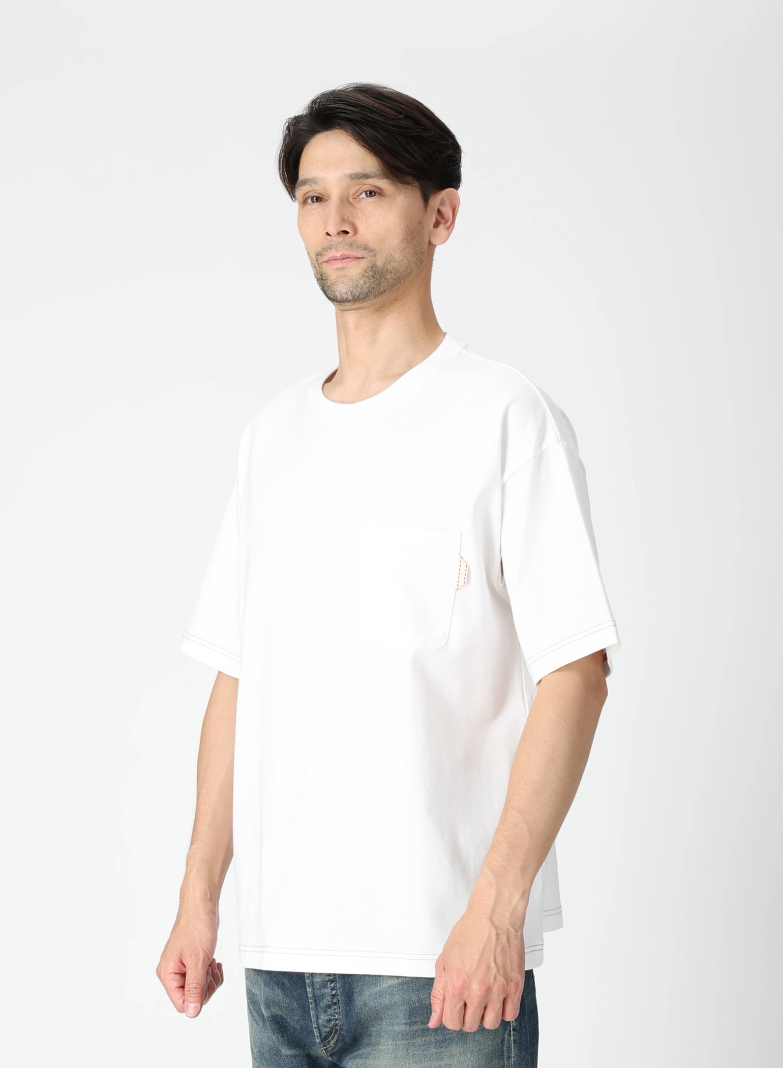 Tシャツ・カットソー AAKAM [2PACK] Fitted Half Top (Black&White) 5SH070 9251-CS56-016 2PACK T-SHIRT BK/WHITE – RAMBLE