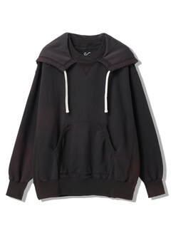 DENHAM ブラック スタジャン DENHAM デンハム スタジャン ウール混 ラムレザー ブラック 黒