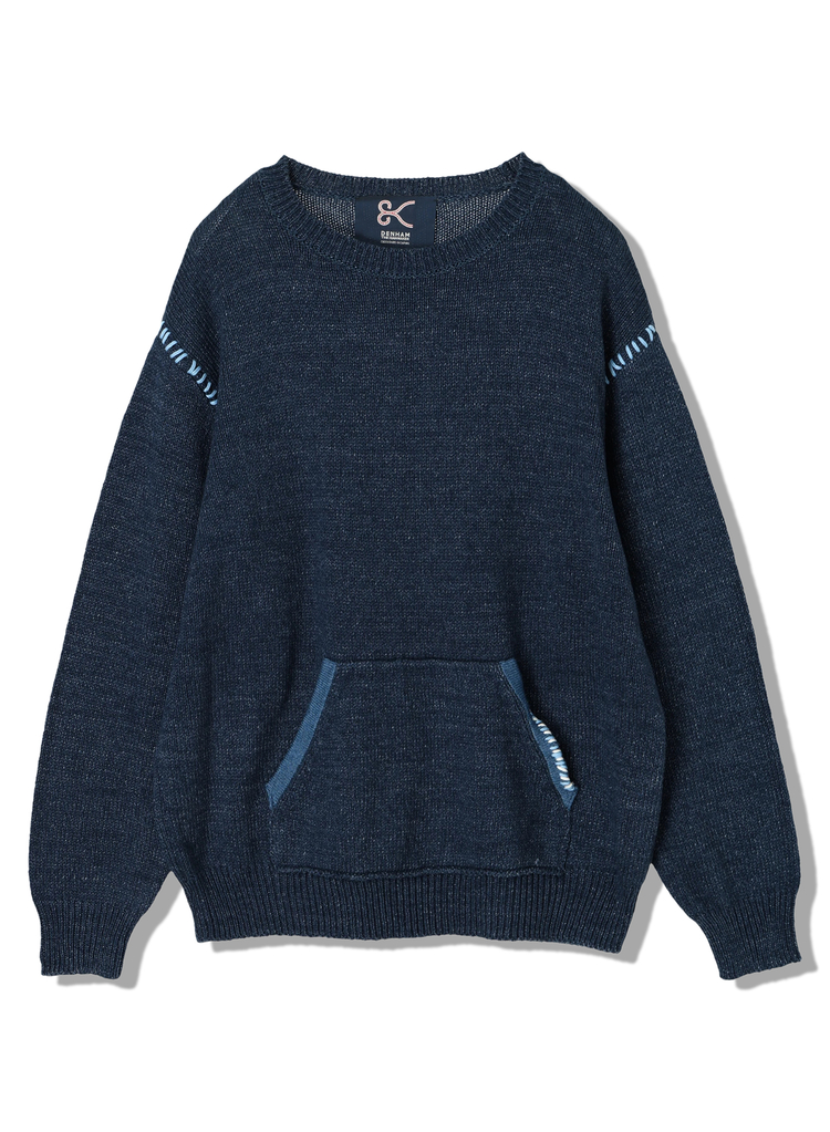 INDIGO KNIT CREW アイテム詳細｜DENHAM（デンハム）日本公式