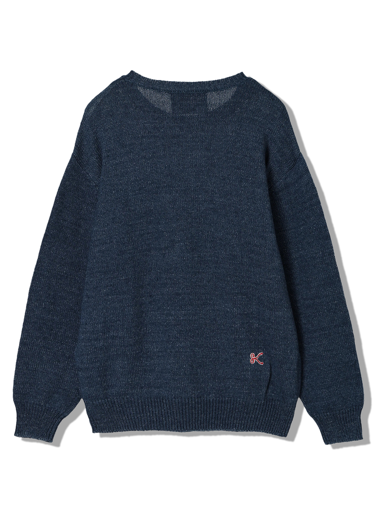 51 guguです INDIGO KNIT CREW アイテム詳細｜DENHAM（デンハム）日本公式