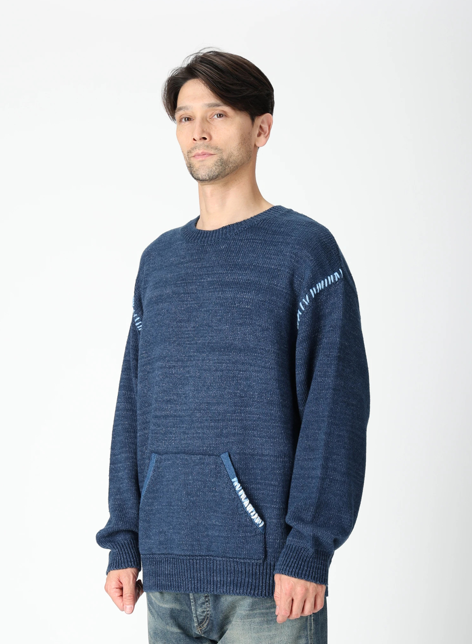 INDIGO KNIT CREW アイテム詳細｜DENHAM（デンハム）日本公式