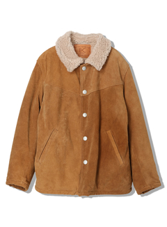 デンハム　レザージャケット　ブラウン　denham 中古・古着通販】Denham (デンハム) スウェードレザージャケット