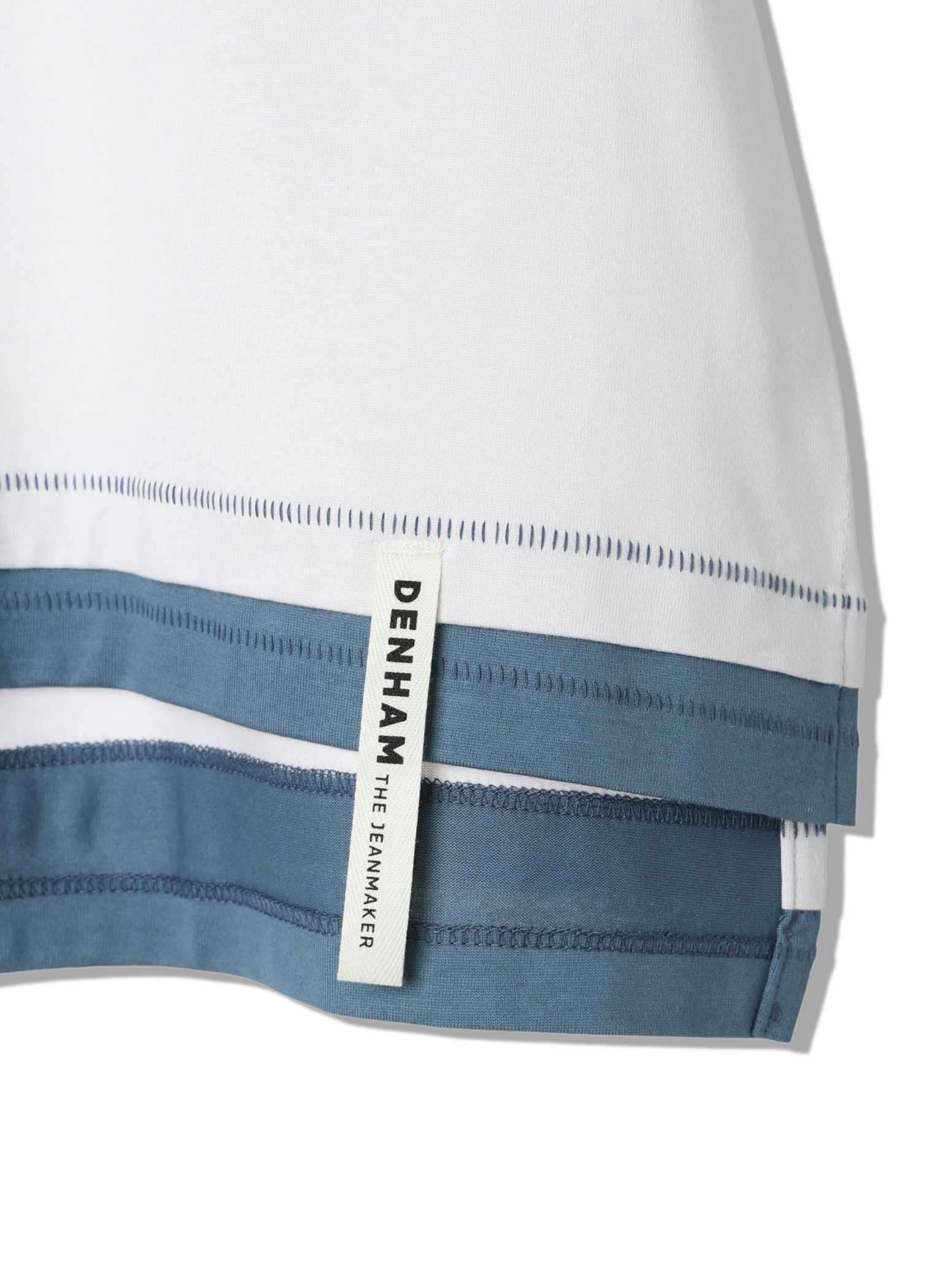 DENHAM(デンハム) |BICOLOR STITCH TEE