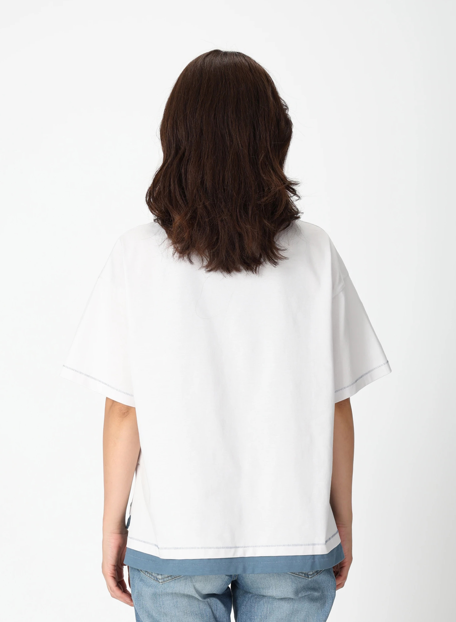 DENHAM(デンハム) |BICOLOR STITCH TEE