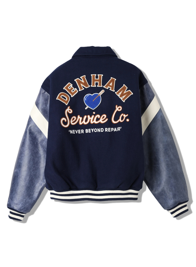 【新品✨】 デンハム テーラードジャケット ネイビー Lサイズ 早い者勝ち アウトレット品 DENHAM デンハム コットンリネン テーラードジャケット