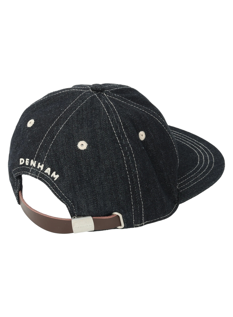 ☆ame꙳プロフ必読★*　wmmwデニムキャスケット　ブラック DANNY DENIM 6 PANEL CAP RI アイテム詳細｜DENHAM（デンハム