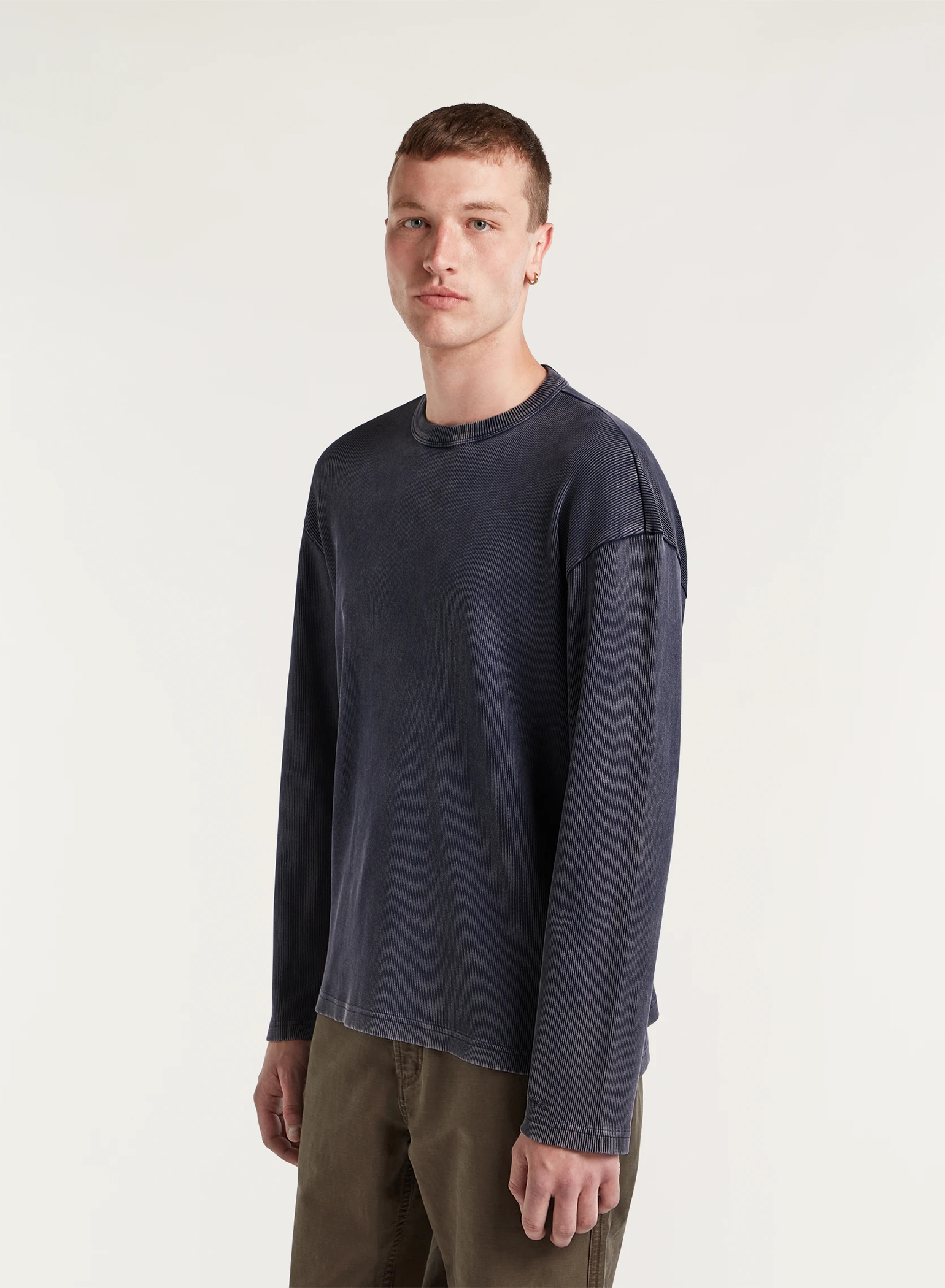 DENHAM(デンハム) |RIBBED LS TEE HRC