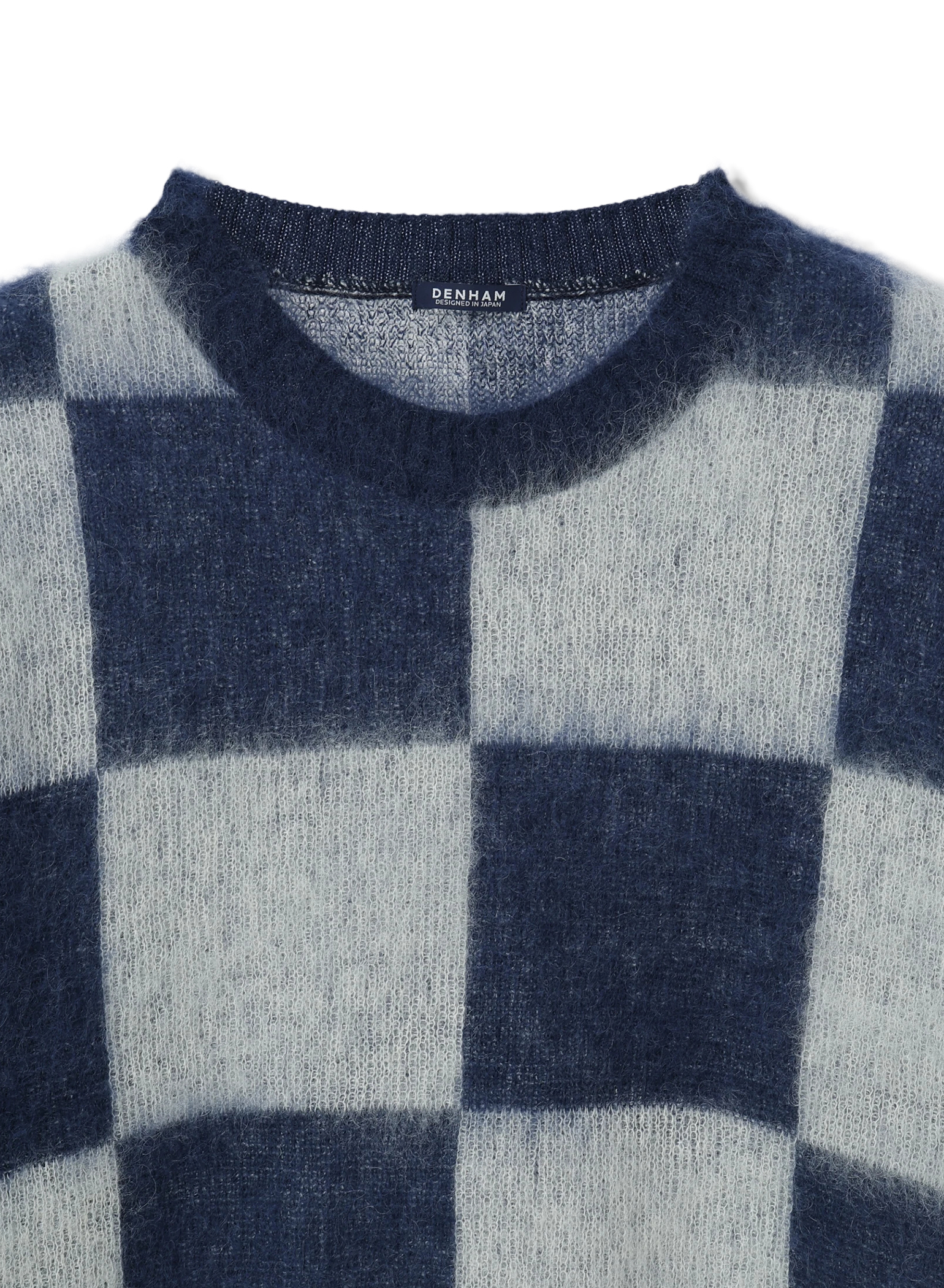 DENHAM(デンハム) |CHECK KNIT CREW