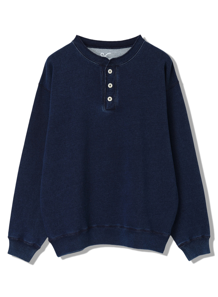 INDIGO HENLEY SWEAT アイテム詳細｜DENHAM（デンハム）日本公式