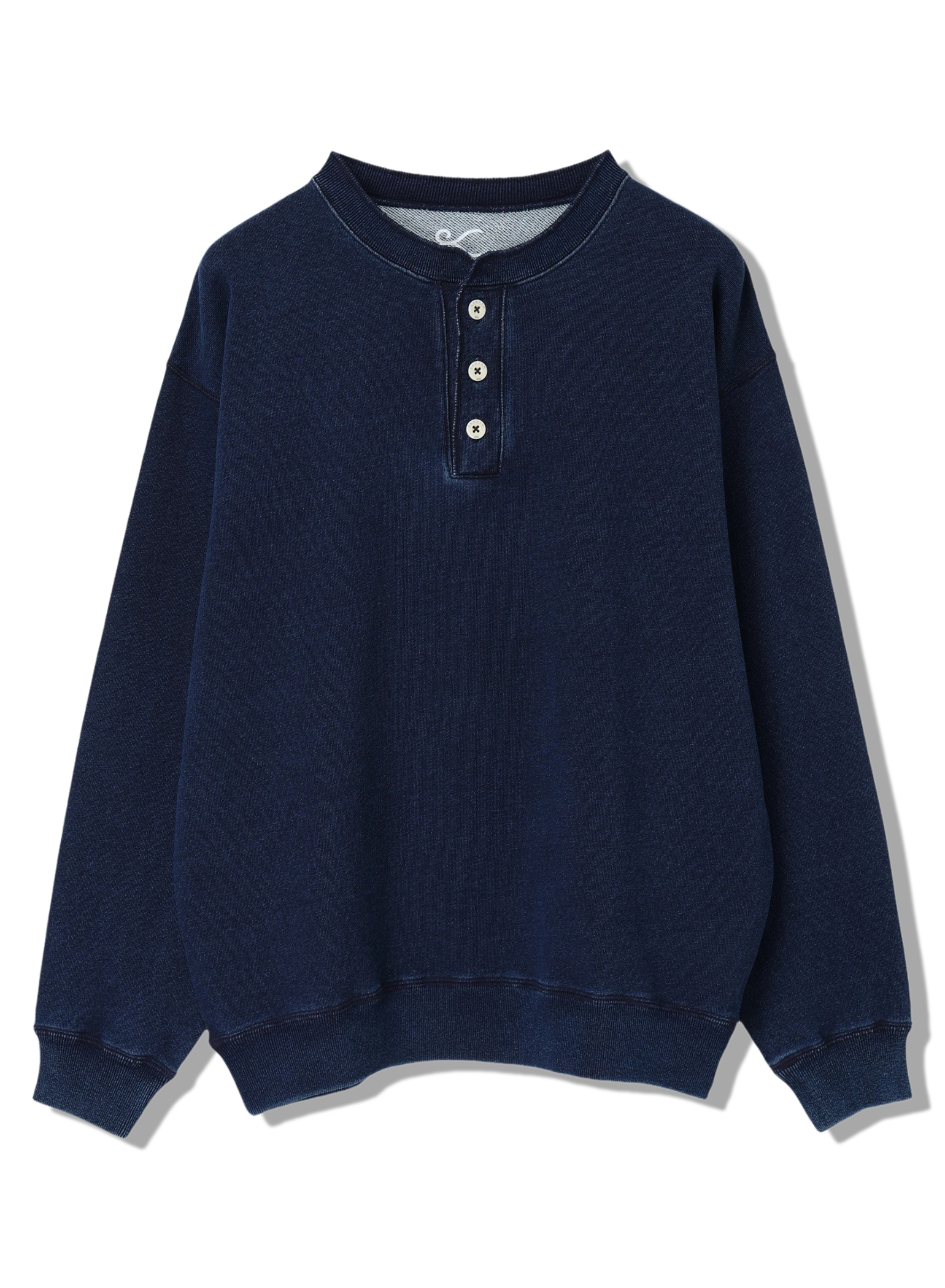 DENHAM(デンハム) |INDIGO HENLEY SWEAT