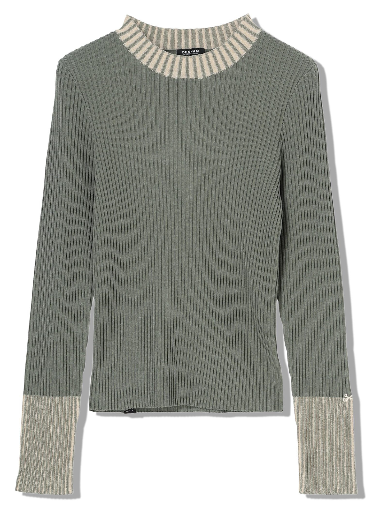 DENHAM(デンハム) |BICOLOR RIB KNIT