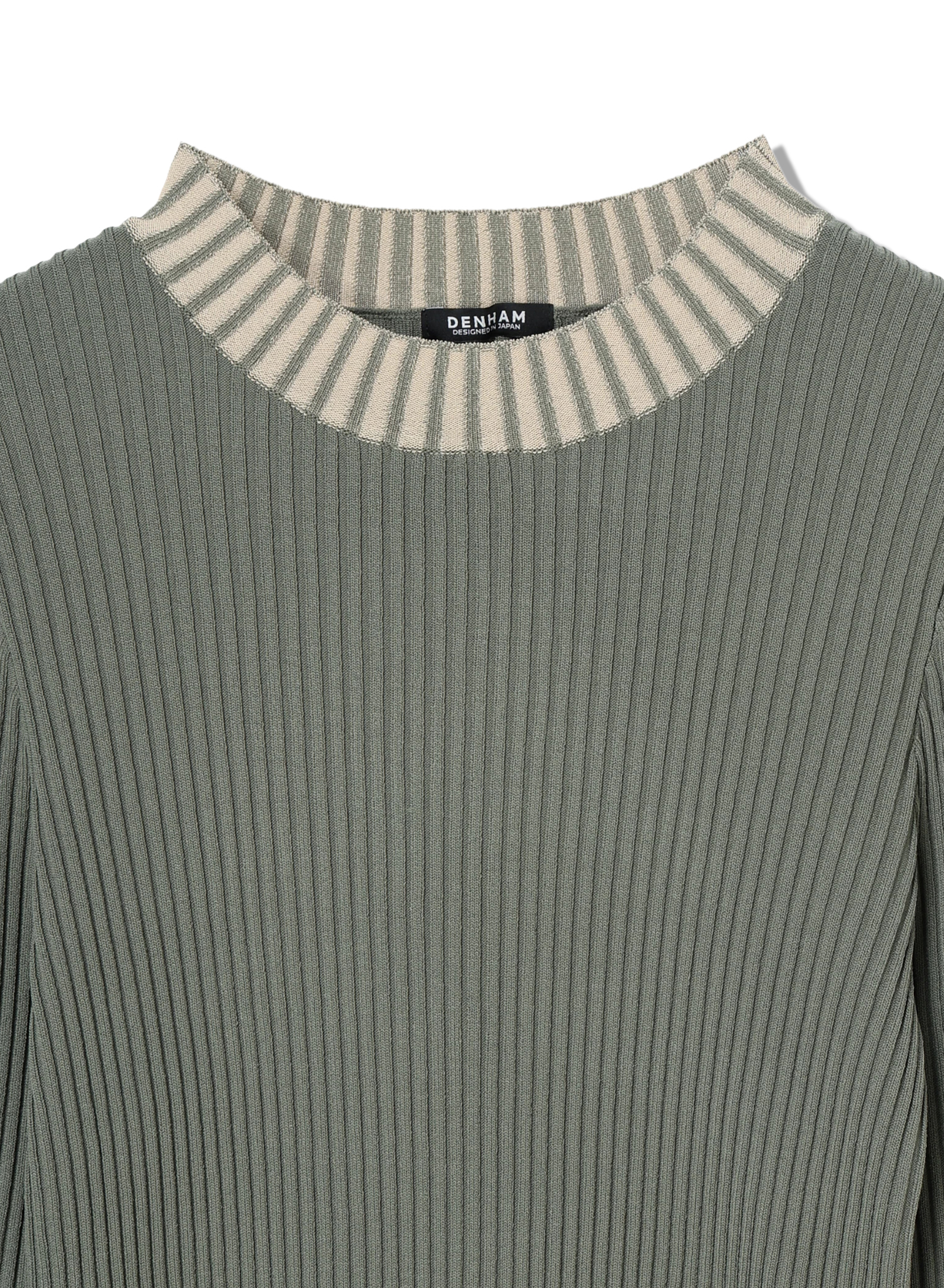 DENHAM(デンハム) |BICOLOR RIB KNIT