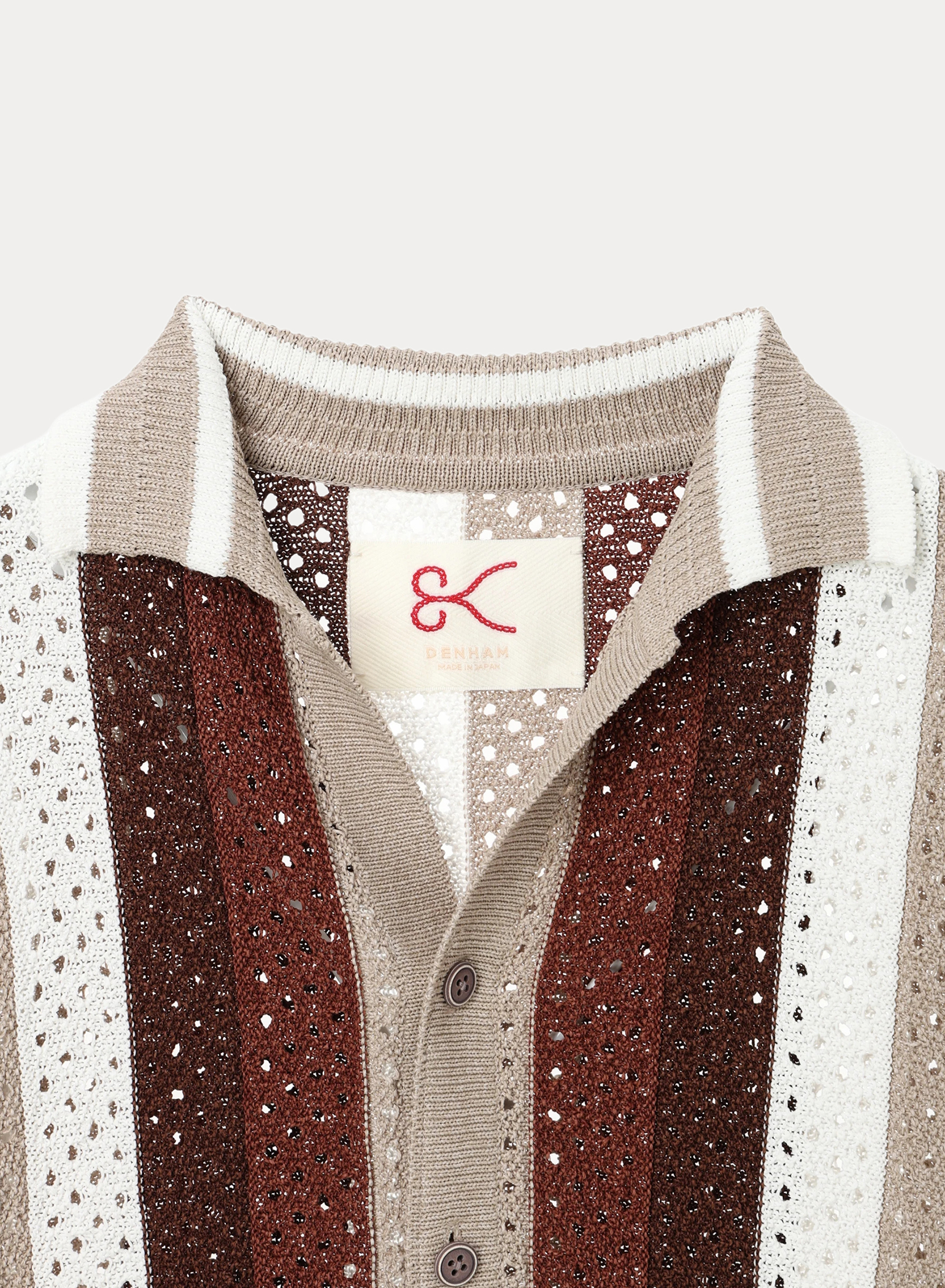 DENHAM(デンハム) |WASHI MESH KNIT SHIRT
