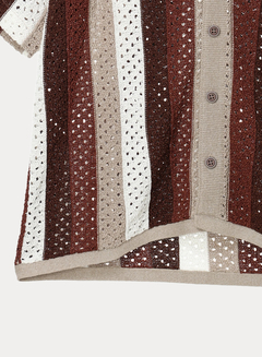 DENHAM(デンハム) |WASHI MESH KNIT SHIRT