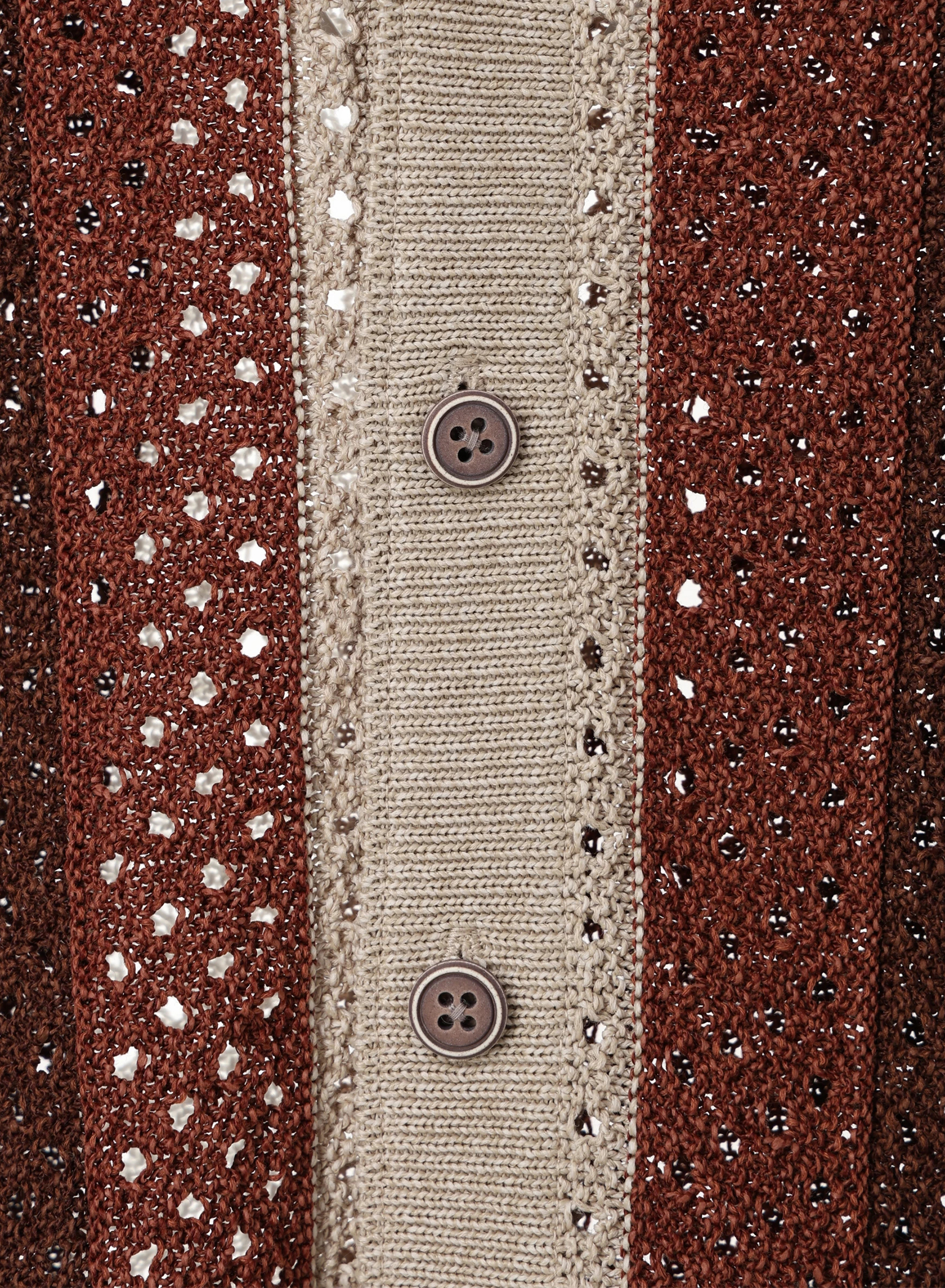 DENHAM(デンハム) |WASHI MESH KNIT SHIRT