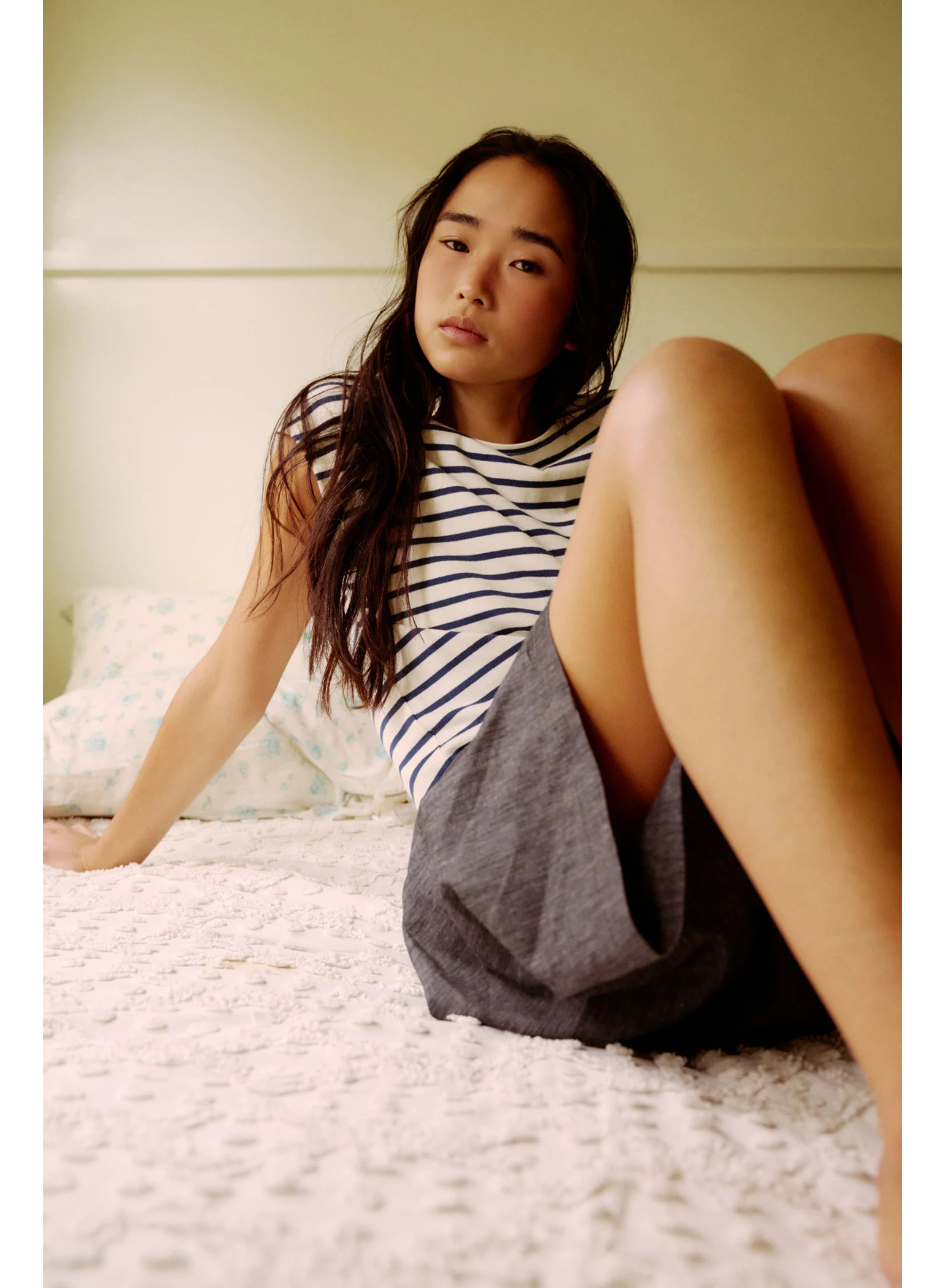 DENHAM(デンハム) |FRENCH BORDER TEE