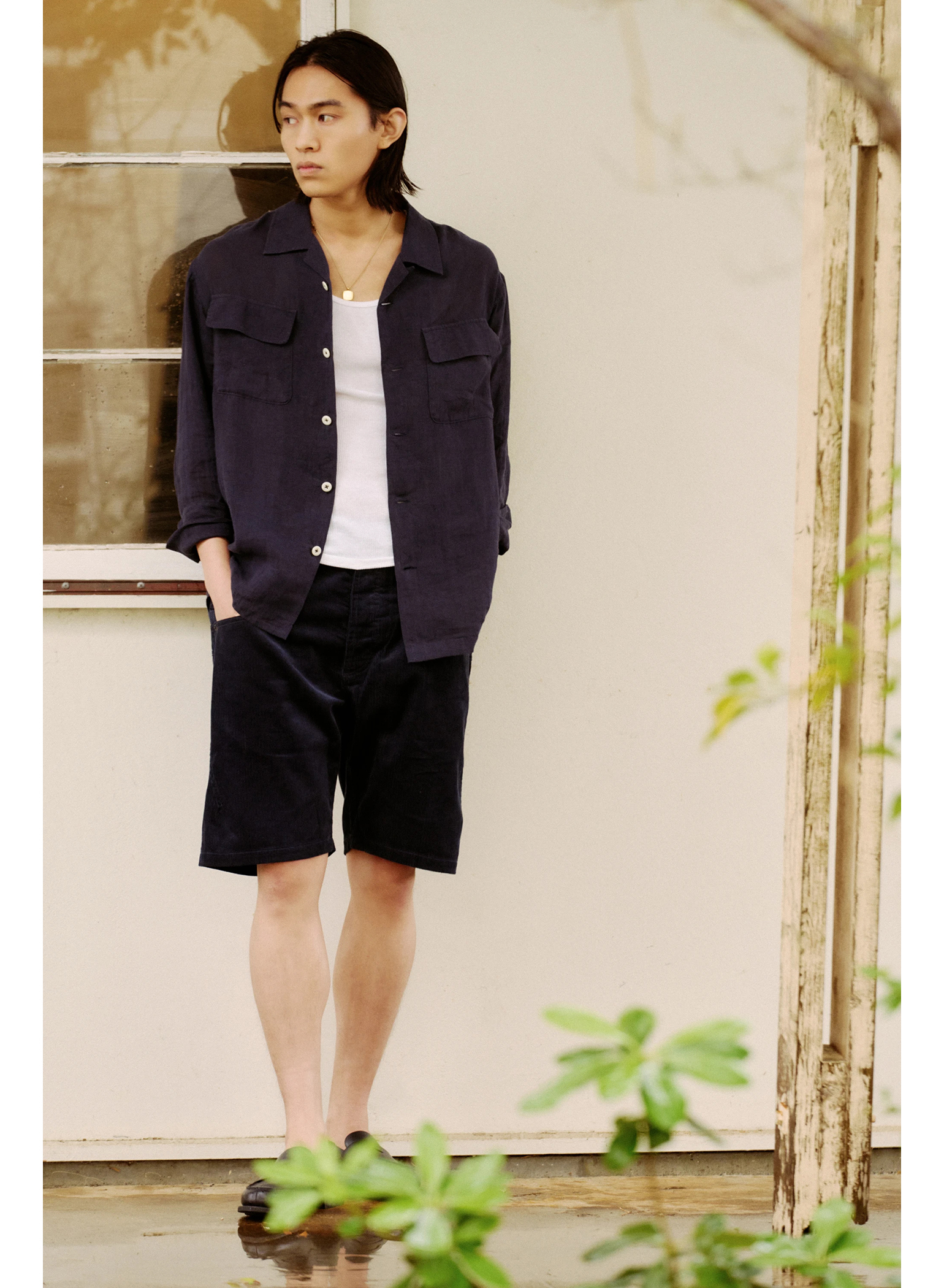 DENHAM(デンハム) |a IN U LINEN SHIRT LS