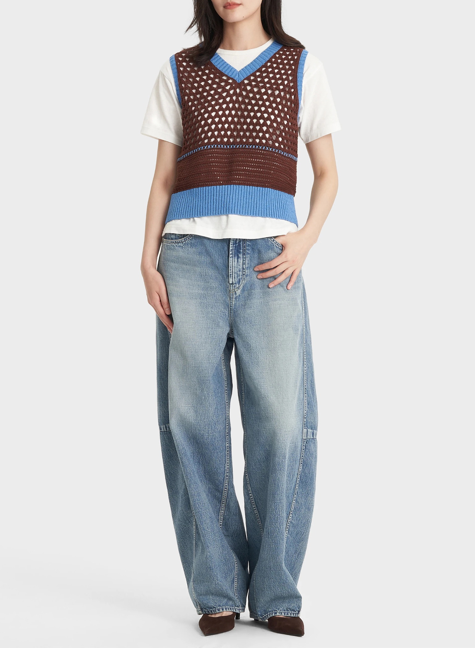 DENHAM(デンハム) |KNIT VEST