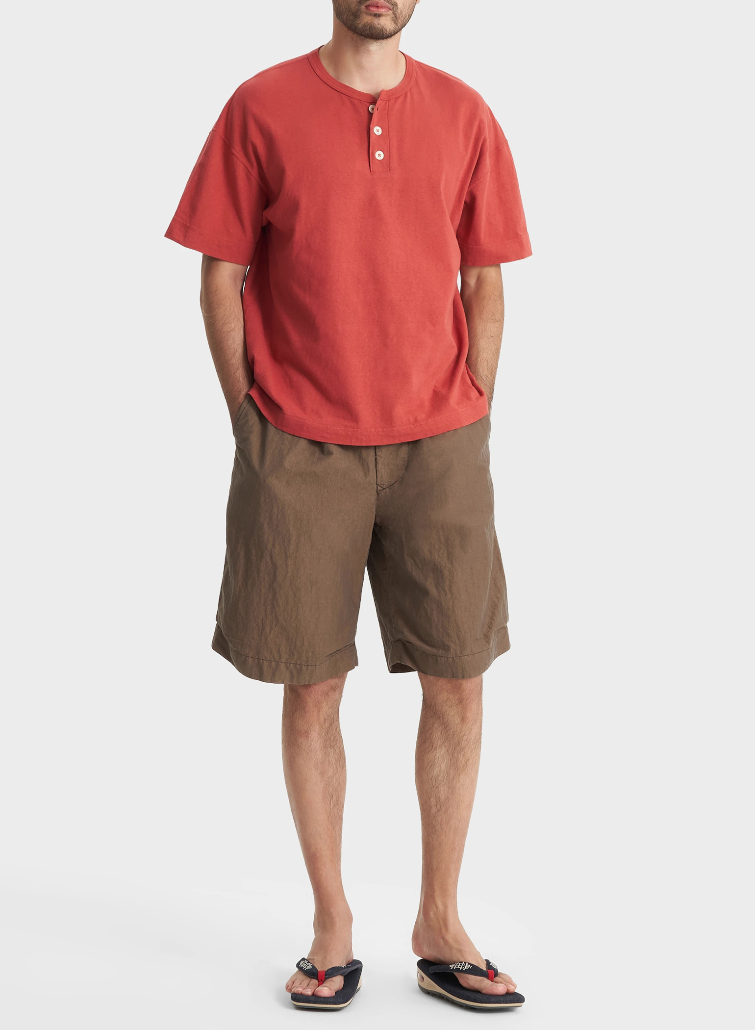 DENHAM(デンハム) |NATURAL DYE HENLEY TEE